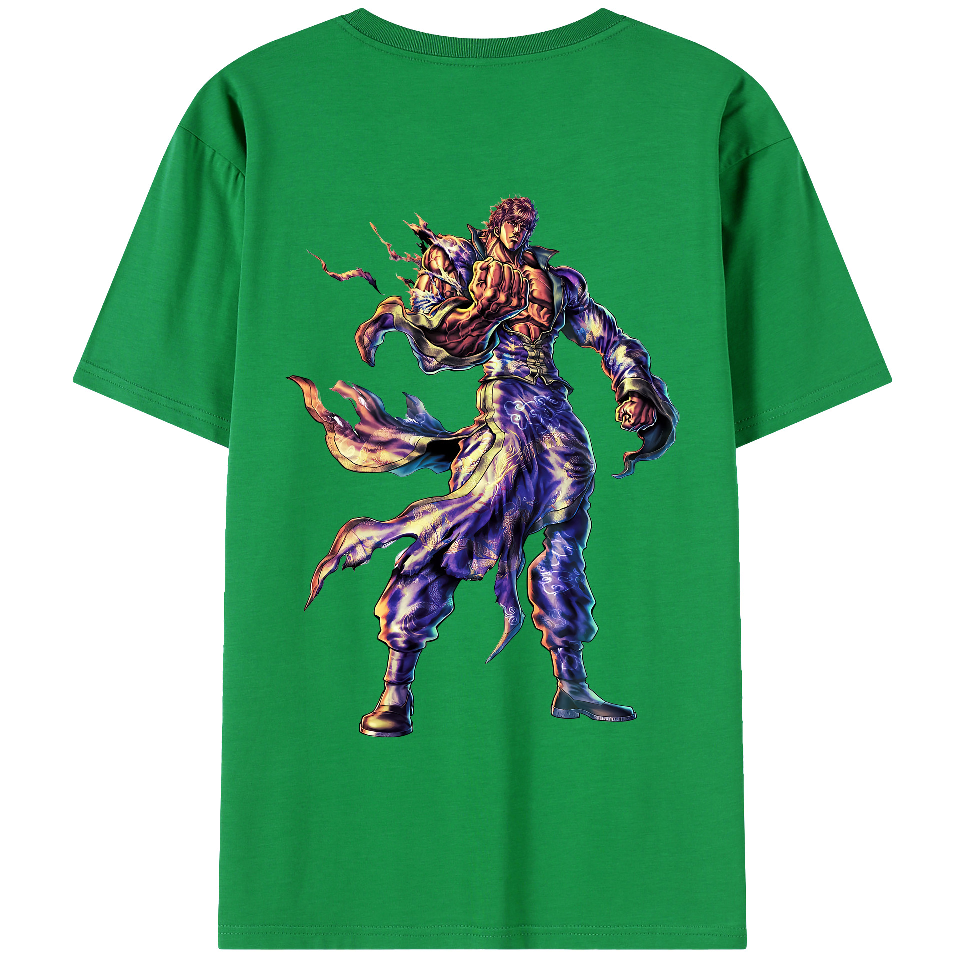 （画像用） 北斗の拳 Fist of the North Star レディース半袖Tシャツ(バックプリント)