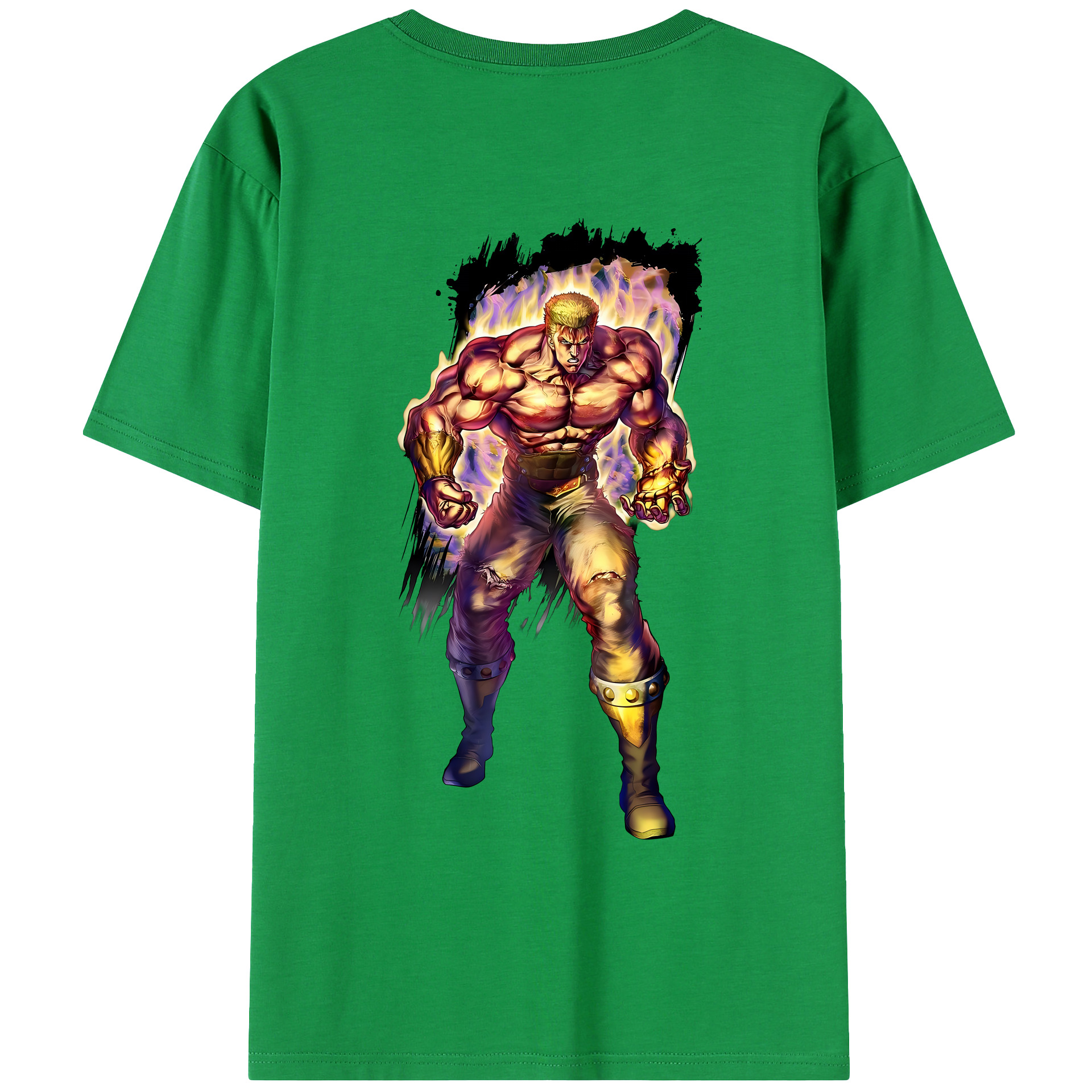 （画像用） 北斗の拳 Fist of the North Star レディース半袖Tシャツ(バックプリント)