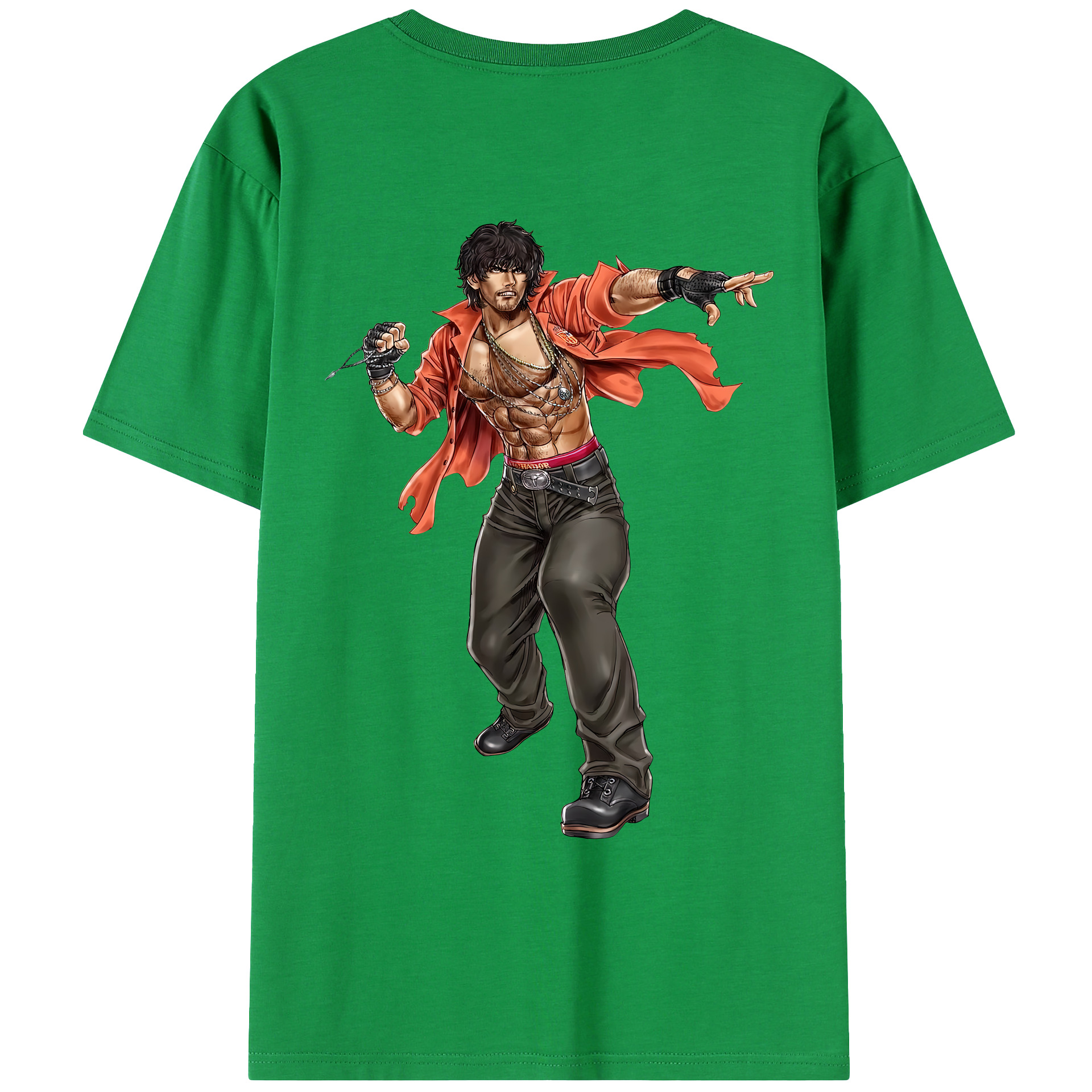 （画像用） 北斗の拳 Fist of the North Star レディース半袖Tシャツ(バックプリント)