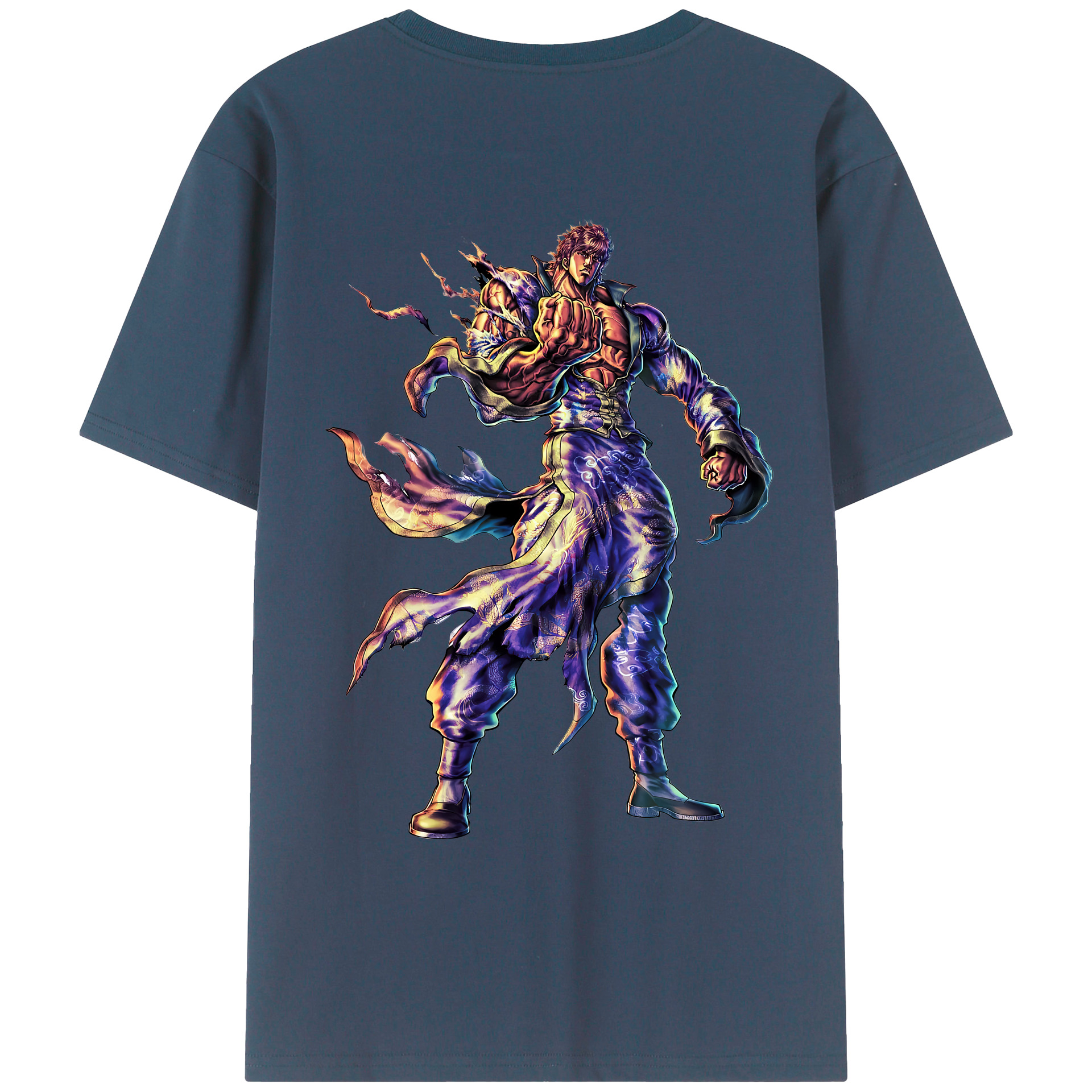 （画像用） 北斗の拳 Fist of the North Star レディース半袖Tシャツ(バックプリント)