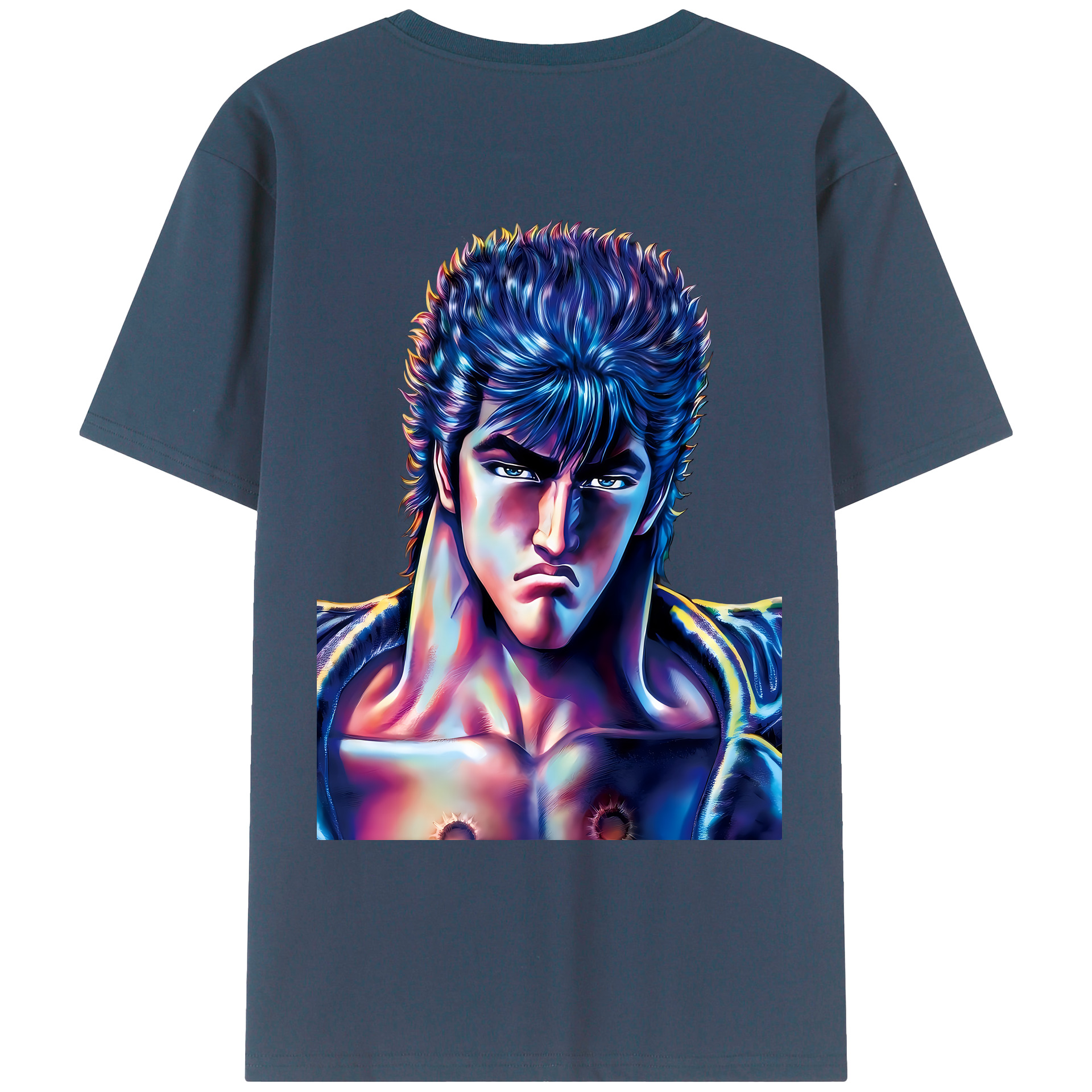 （画像用） 北斗の拳 Fist of the North Star レディース半袖Tシャツ(バックプリント)