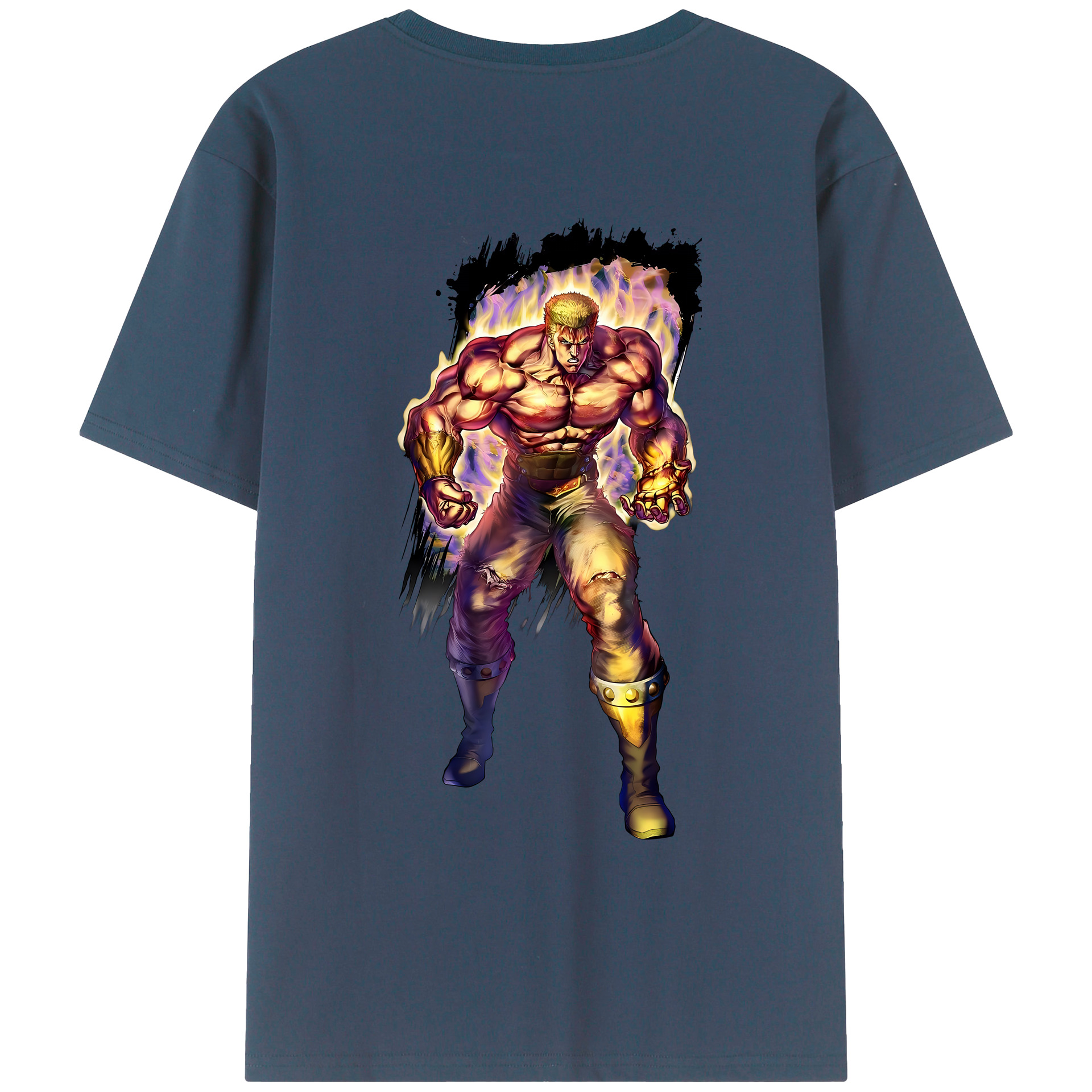 （画像用） 北斗の拳 Fist of the North Star レディース半袖Tシャツ(バックプリント)