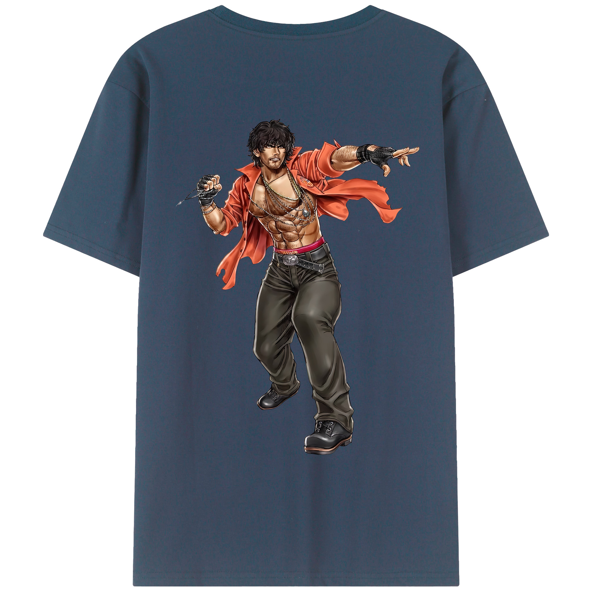 （画像用） 北斗の拳 Fist of the North Star レディース半袖Tシャツ(バックプリント)