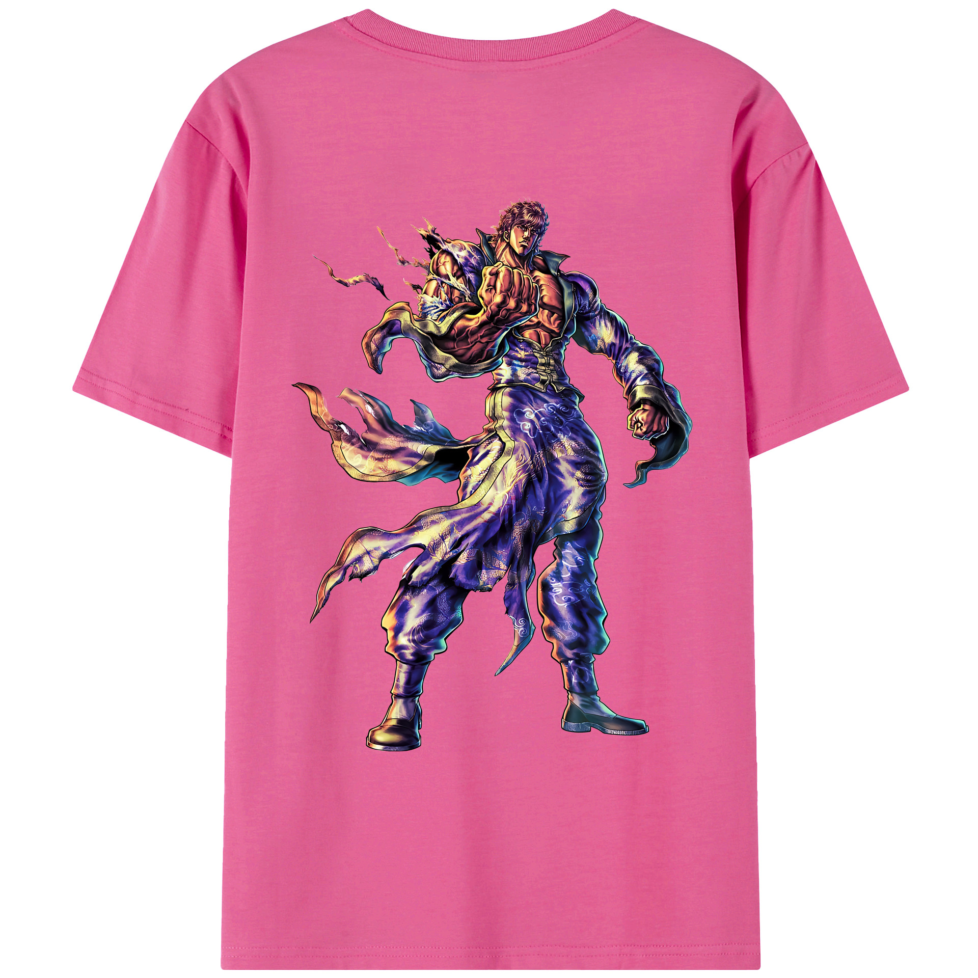 （画像用） 北斗の拳 Fist of the North Star レディース半袖Tシャツ(バックプリント)