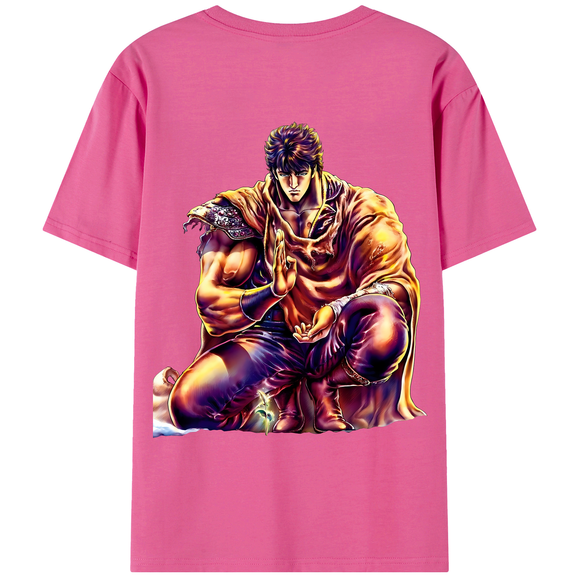 （画像用） 北斗の拳 Fist of the North Star レディース半袖Tシャツ(バックプリント)
