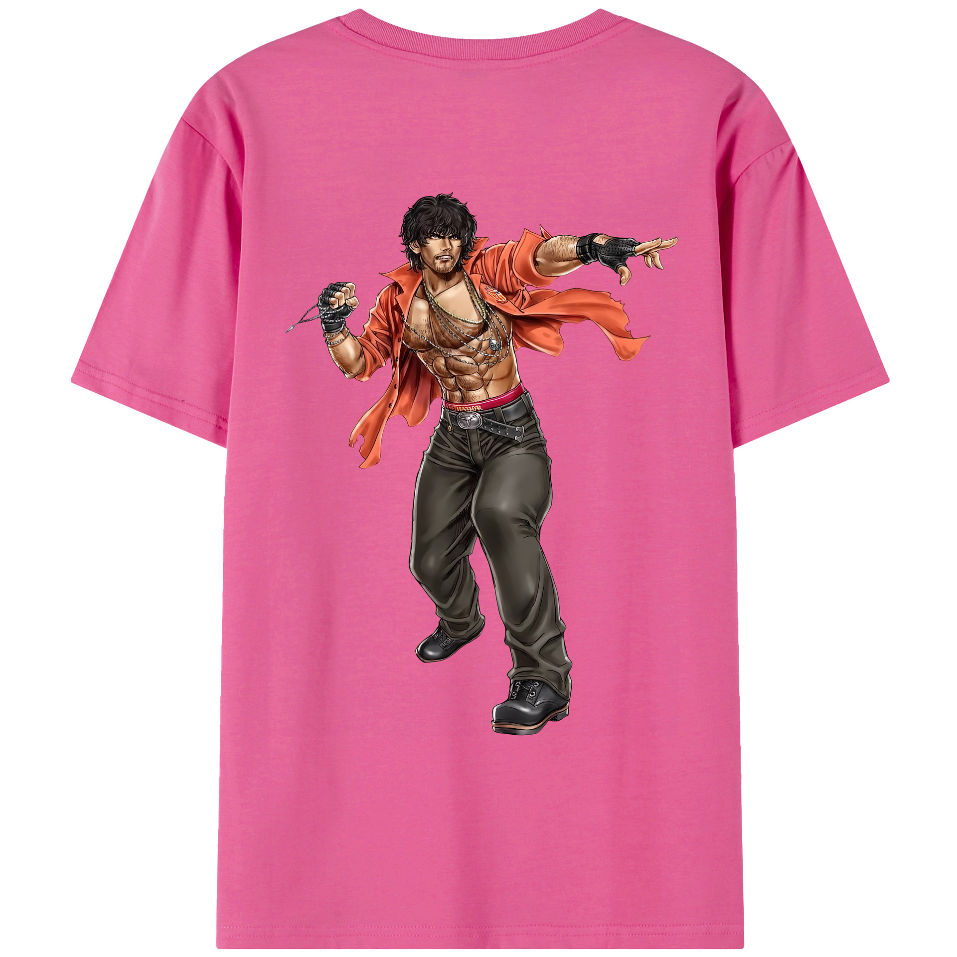 （画像用） 北斗の拳 Fist of the North Star レディース半袖Tシャツ(バックプリント)