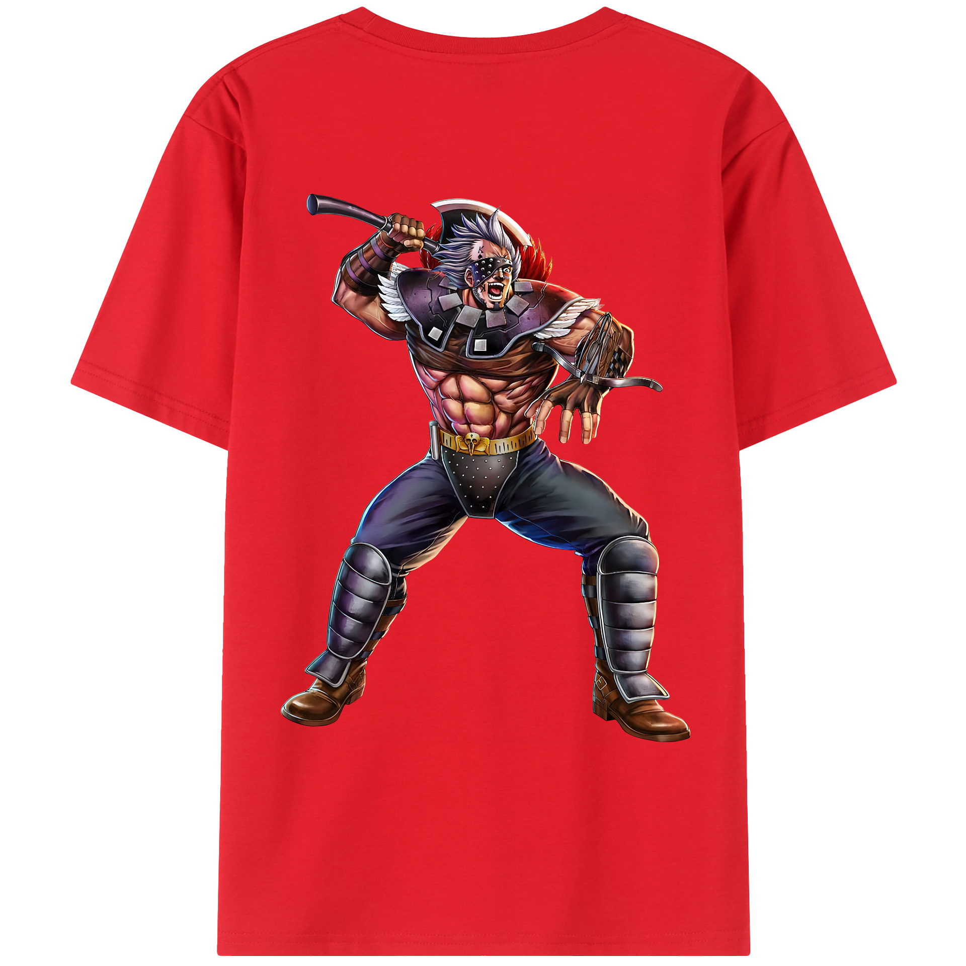 （画像用） 北斗の拳 Fist of the North Star レディース半袖Tシャツ(バックプリント)