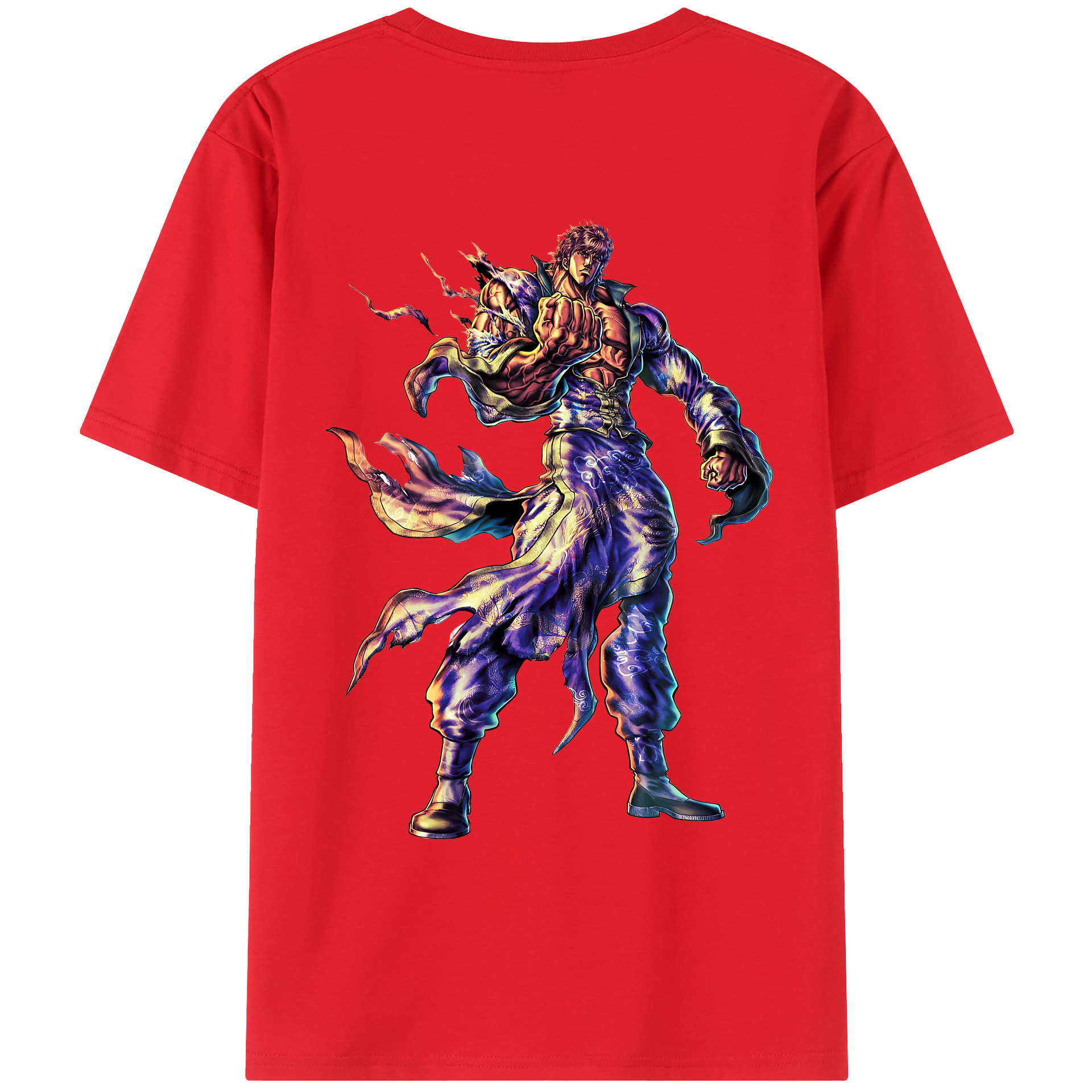 （画像用） 北斗の拳 Fist of the North Star レディース半袖Tシャツ(バックプリント)