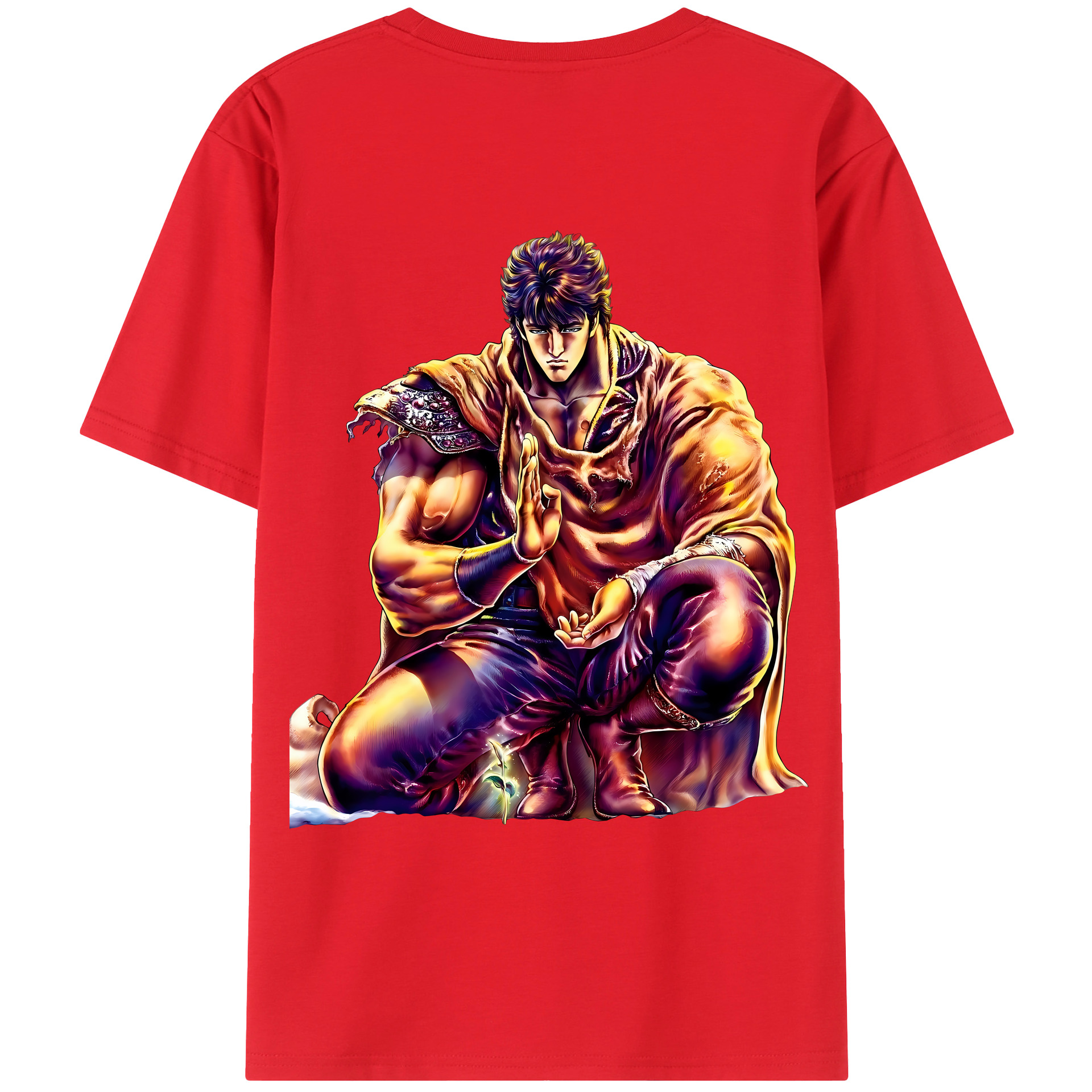 （画像用） 北斗の拳 Fist of the North Star レディース半袖Tシャツ(バックプリント)