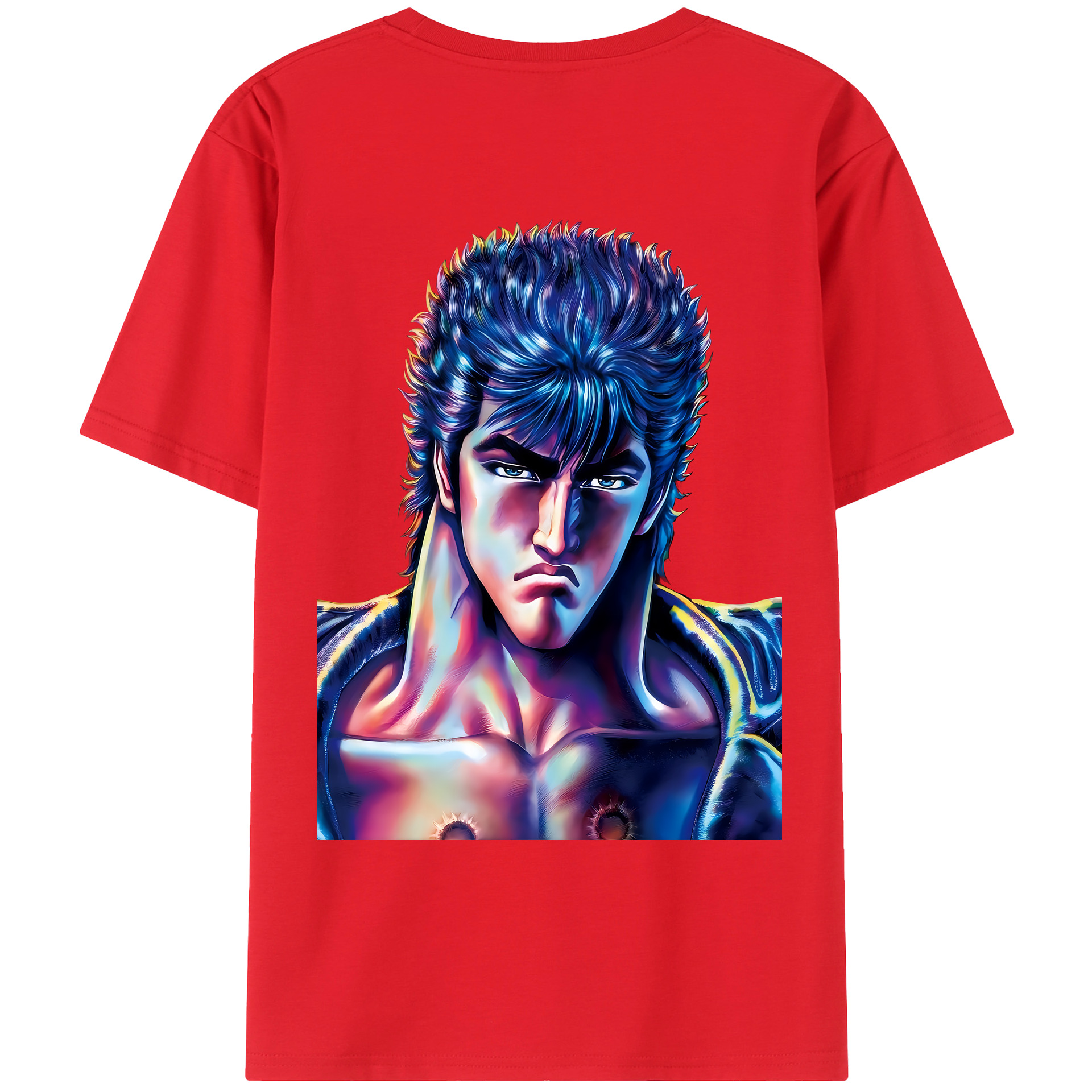 （画像用） 北斗の拳 Fist of the North Star レディース半袖Tシャツ(バックプリント)