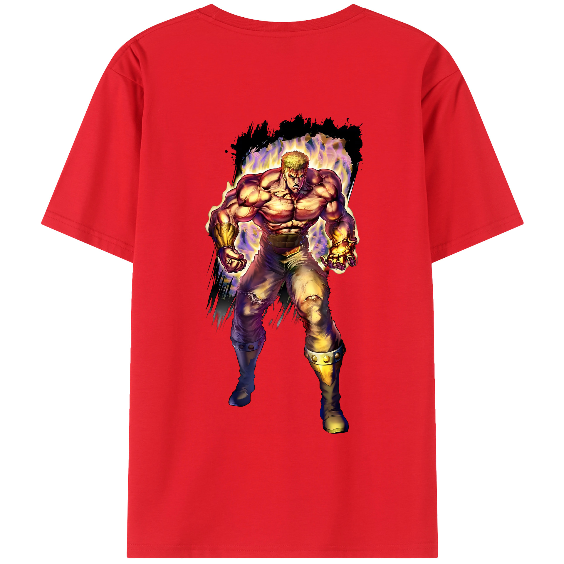 （画像用） 北斗の拳 Fist of the North Star レディース半袖Tシャツ(バックプリント)