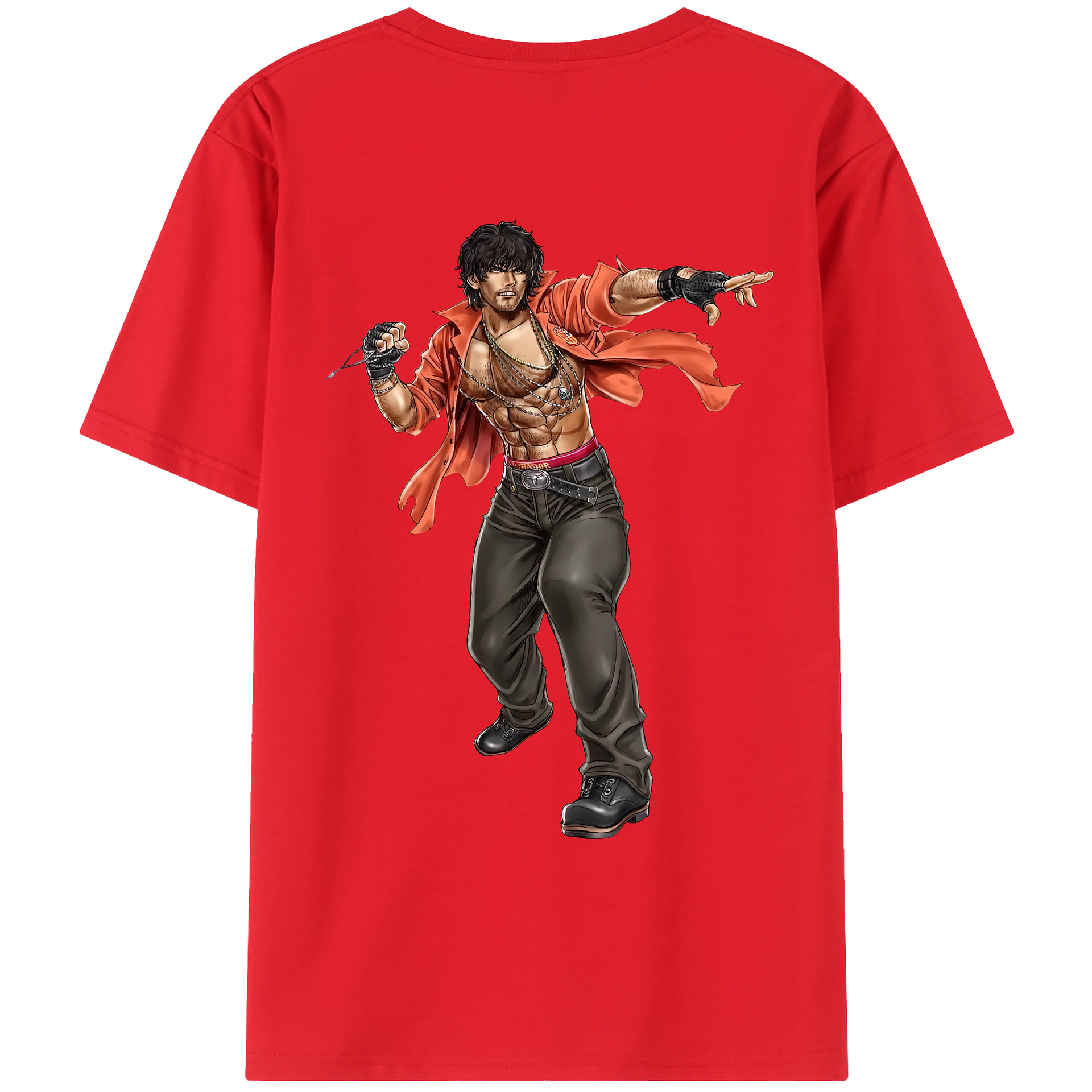（画像用） 北斗の拳 Fist of the North Star レディース半袖Tシャツ(バックプリント)
