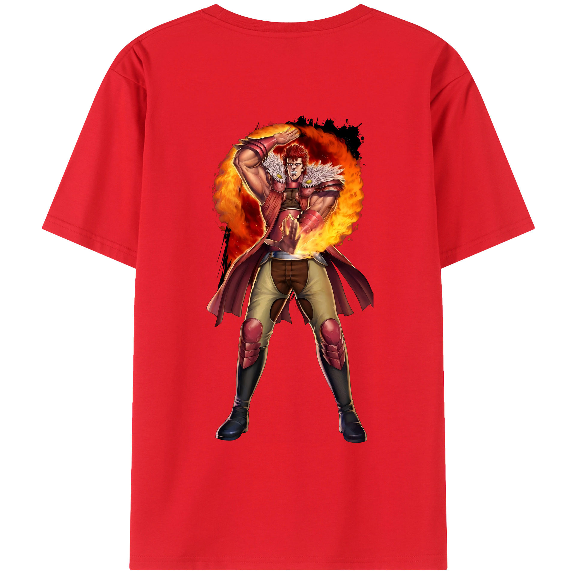（画像用） 北斗の拳 Fist of the North Star レディース半袖Tシャツ(バックプリント)