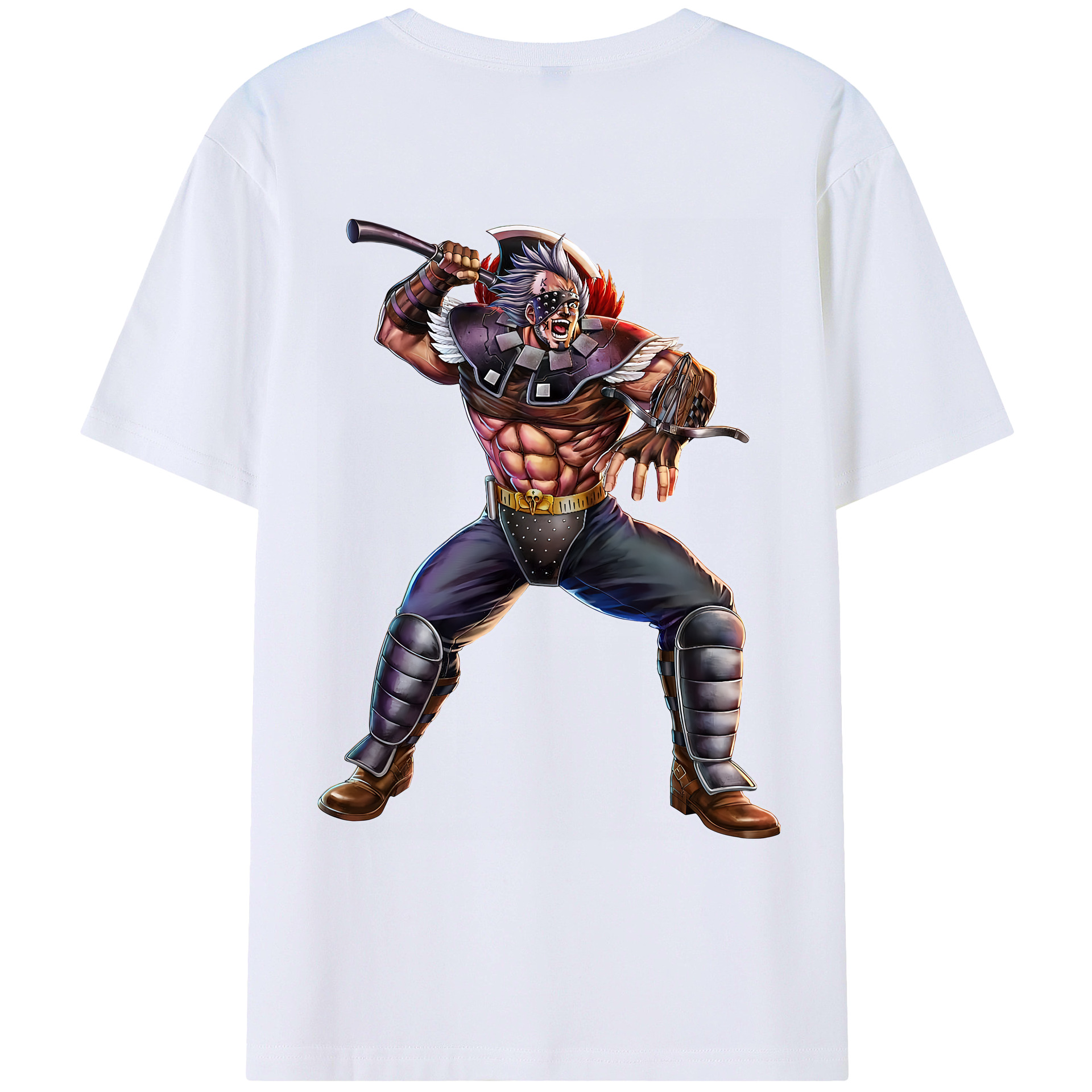 （画像用） 北斗の拳 Fist of the North Star レディース半袖Tシャツ(バックプリント)
