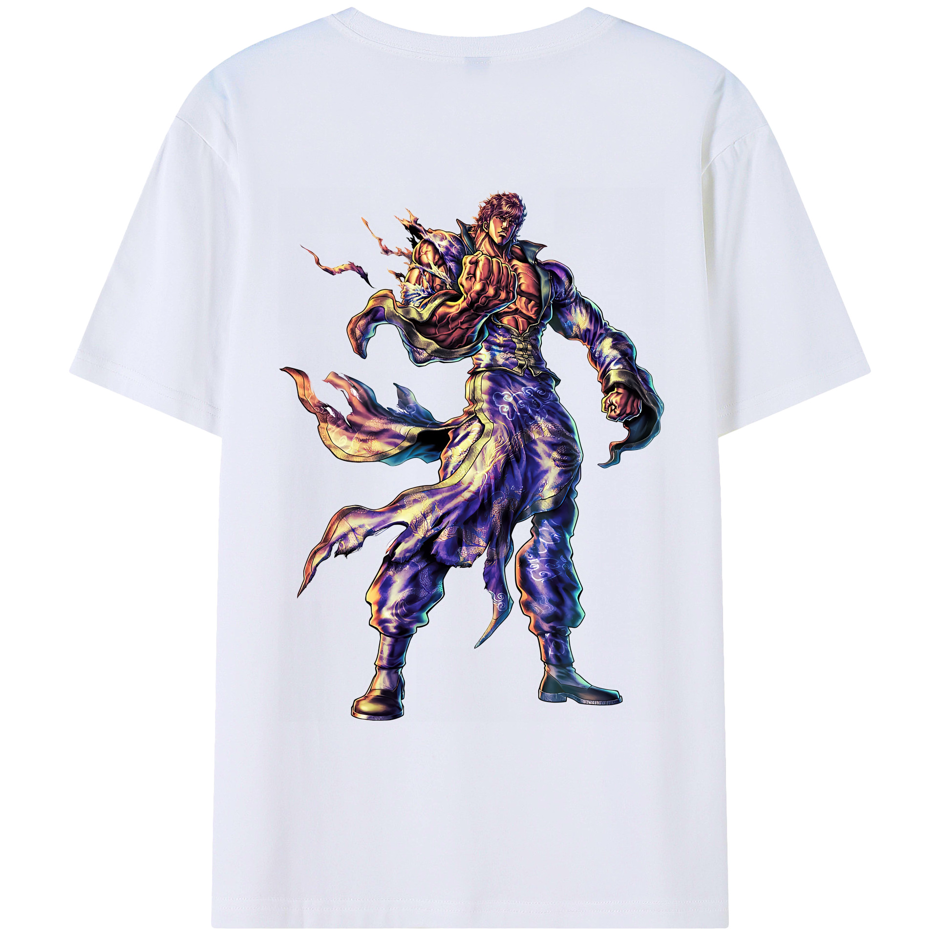 （画像用） 北斗の拳 Fist of the North Star レディース半袖Tシャツ(バックプリント)