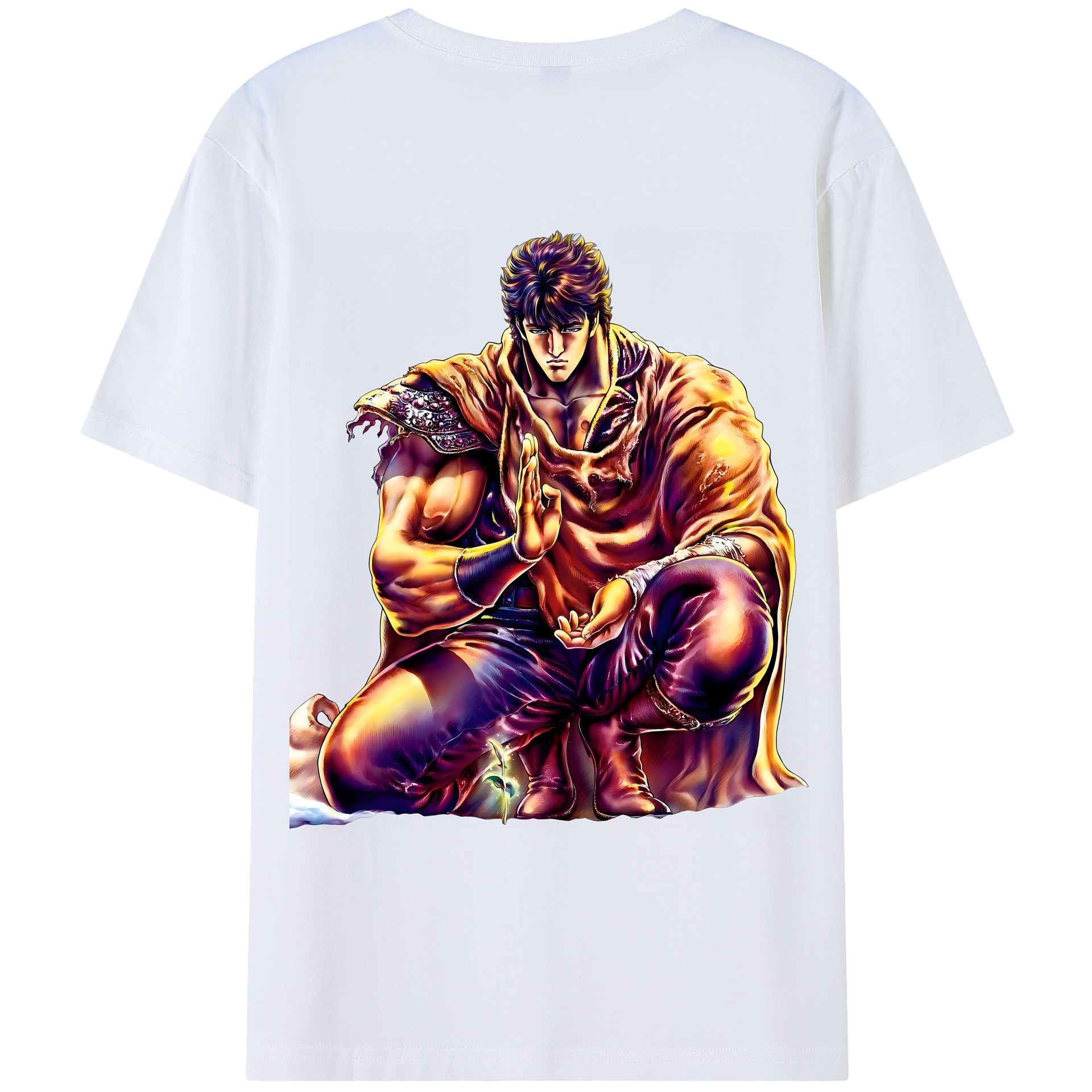 （画像用） 北斗の拳 Fist of the North Star レディース半袖Tシャツ(バックプリント)