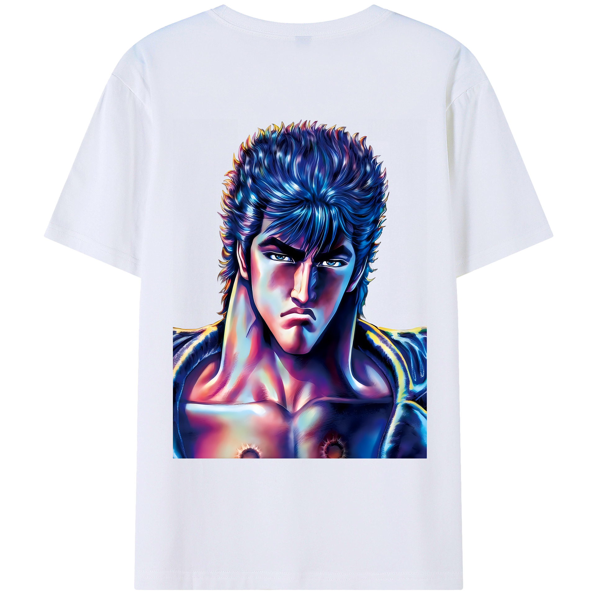 （画像用） 北斗の拳 Fist of the North Star レディース半袖Tシャツ(バックプリント)
