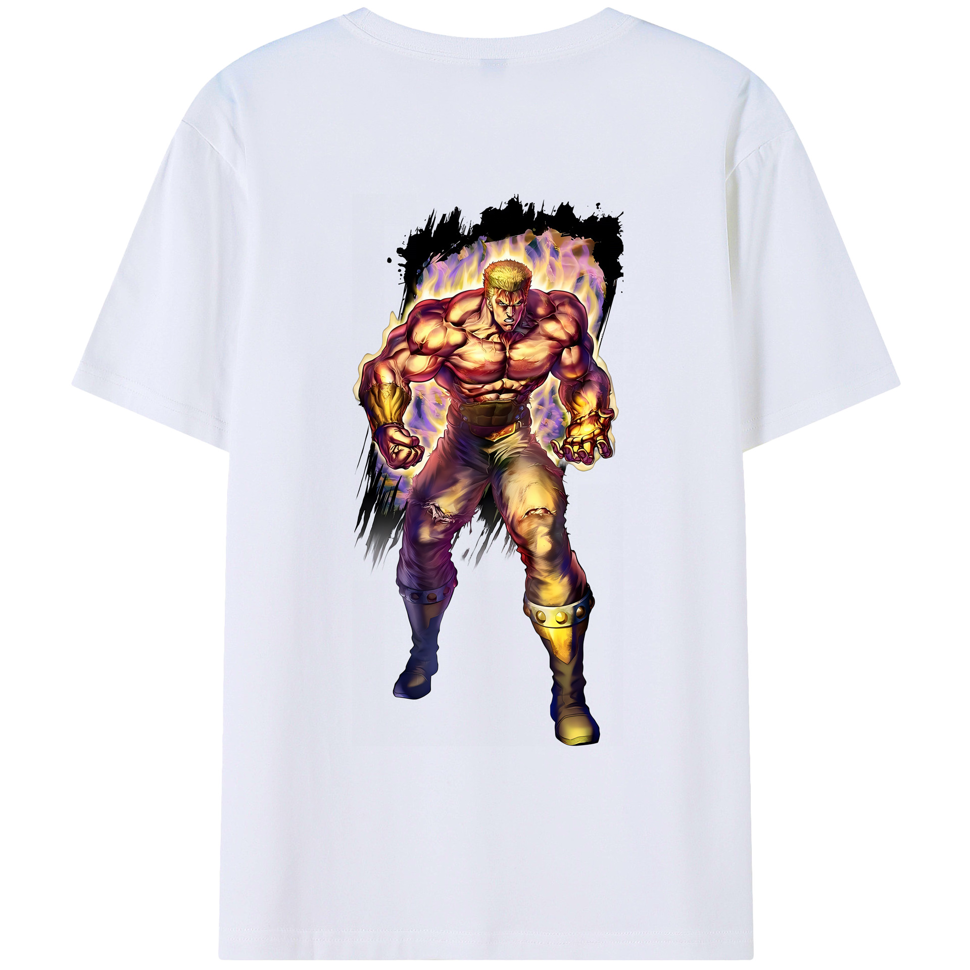 （画像用） 北斗の拳 Fist of the North Star レディース半袖Tシャツ(バックプリント)