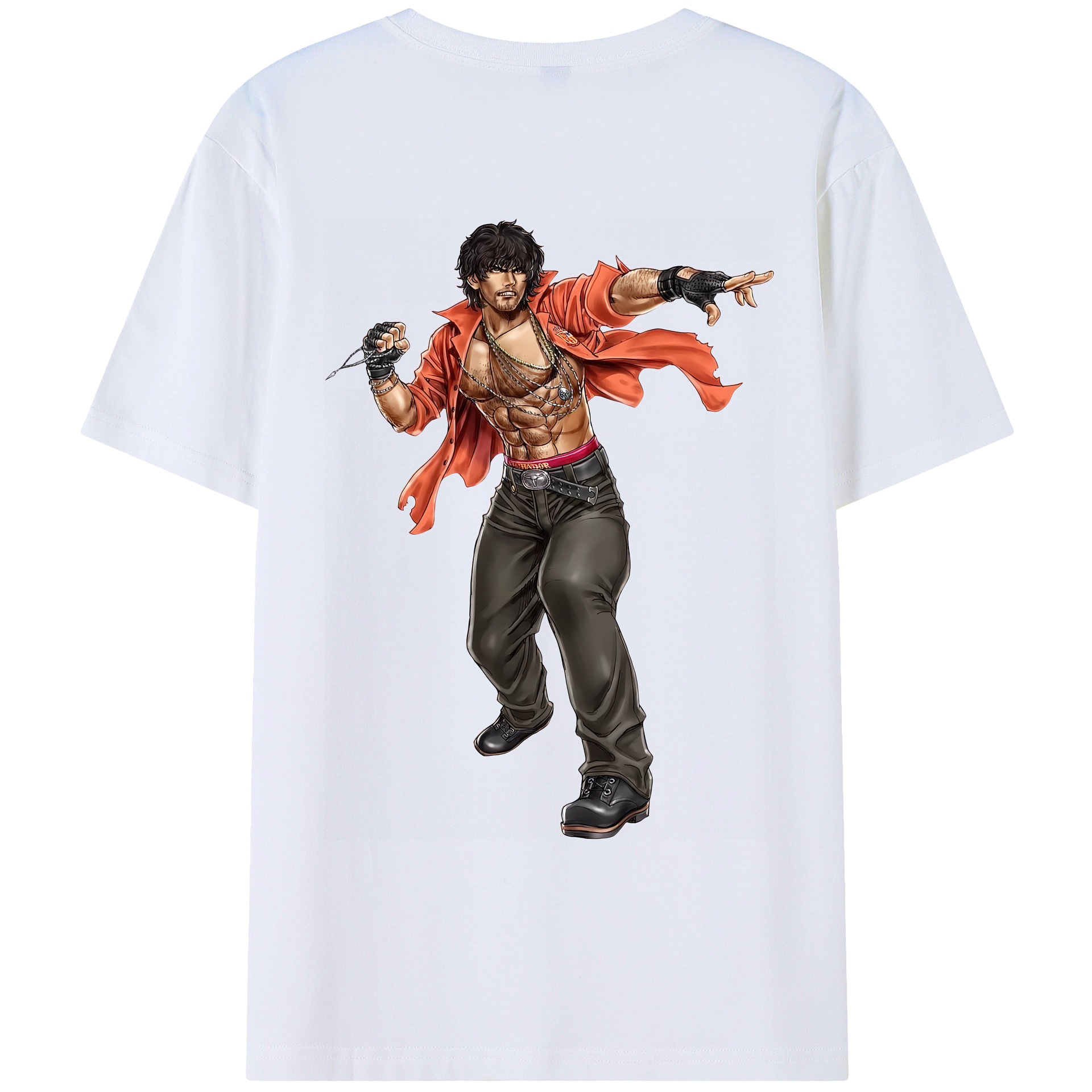 （画像用） 北斗の拳 Fist of the North Star レディース半袖Tシャツ(バックプリント)