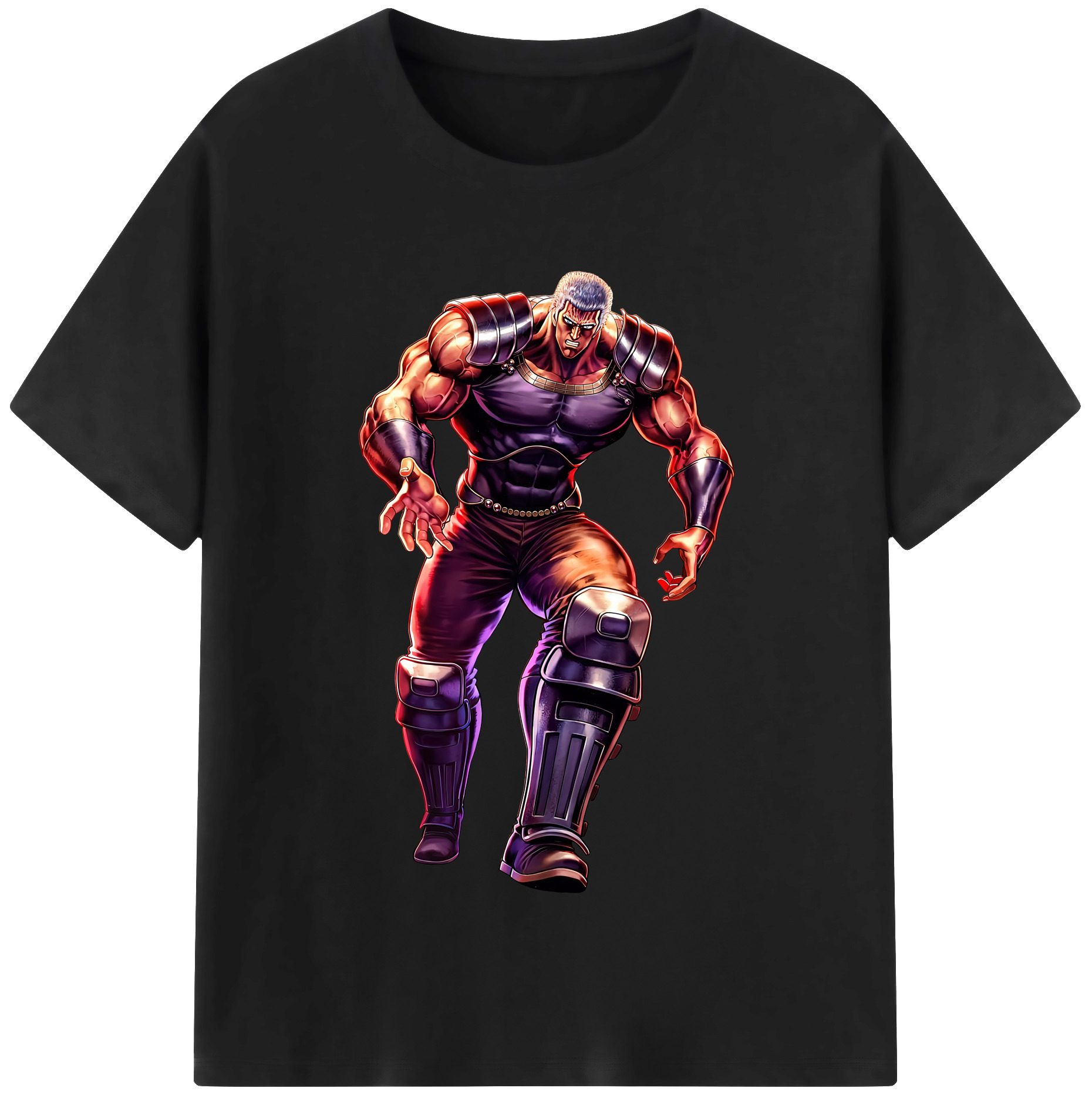 （画像用） 北斗の拳 Fist of the North Star レディースカジュアルプリントTシャツ（綿100％）