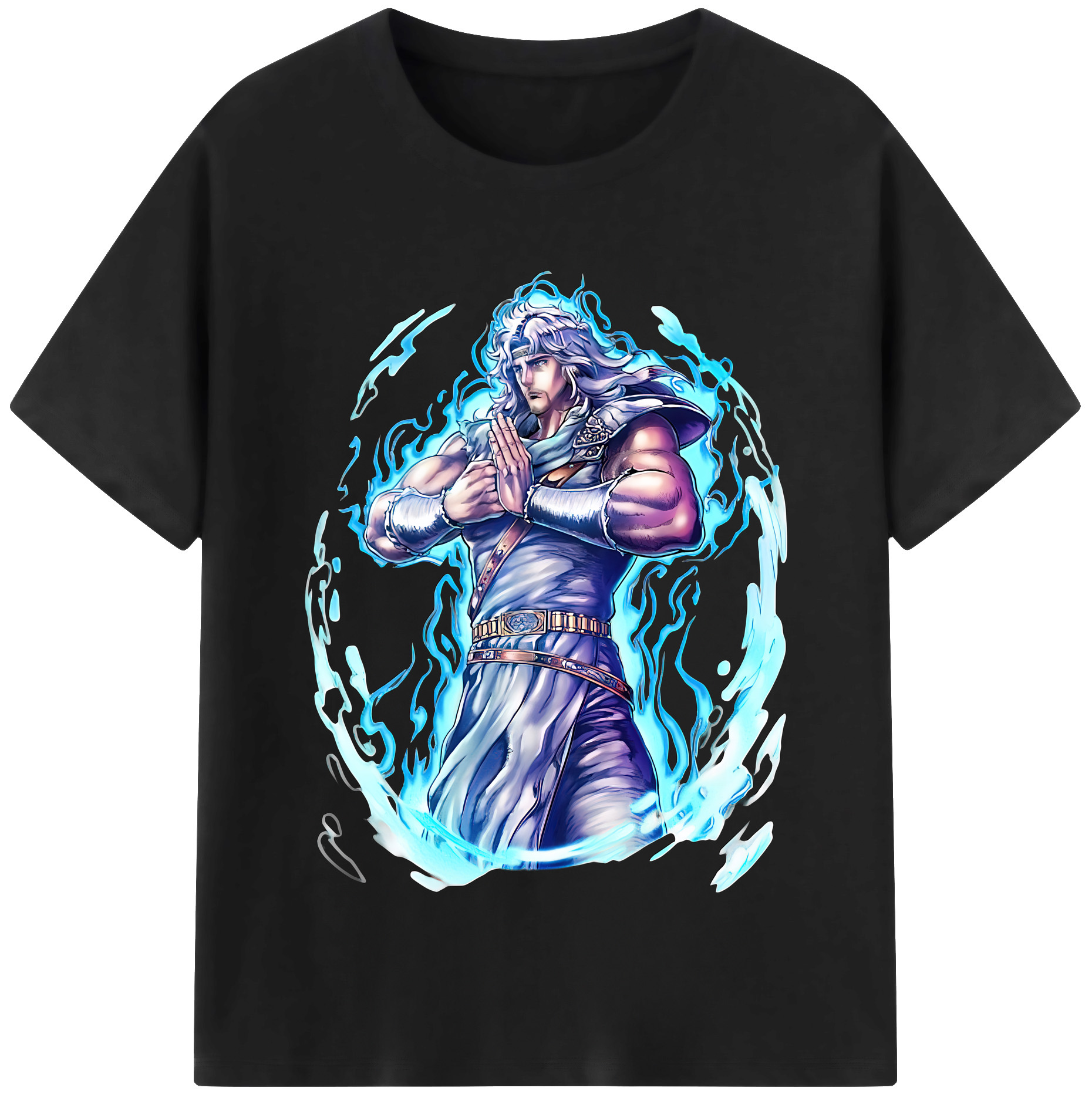 （画像用） 北斗の拳 Fist of the North Star レディースカジュアルプリントTシャツ（綿100％）