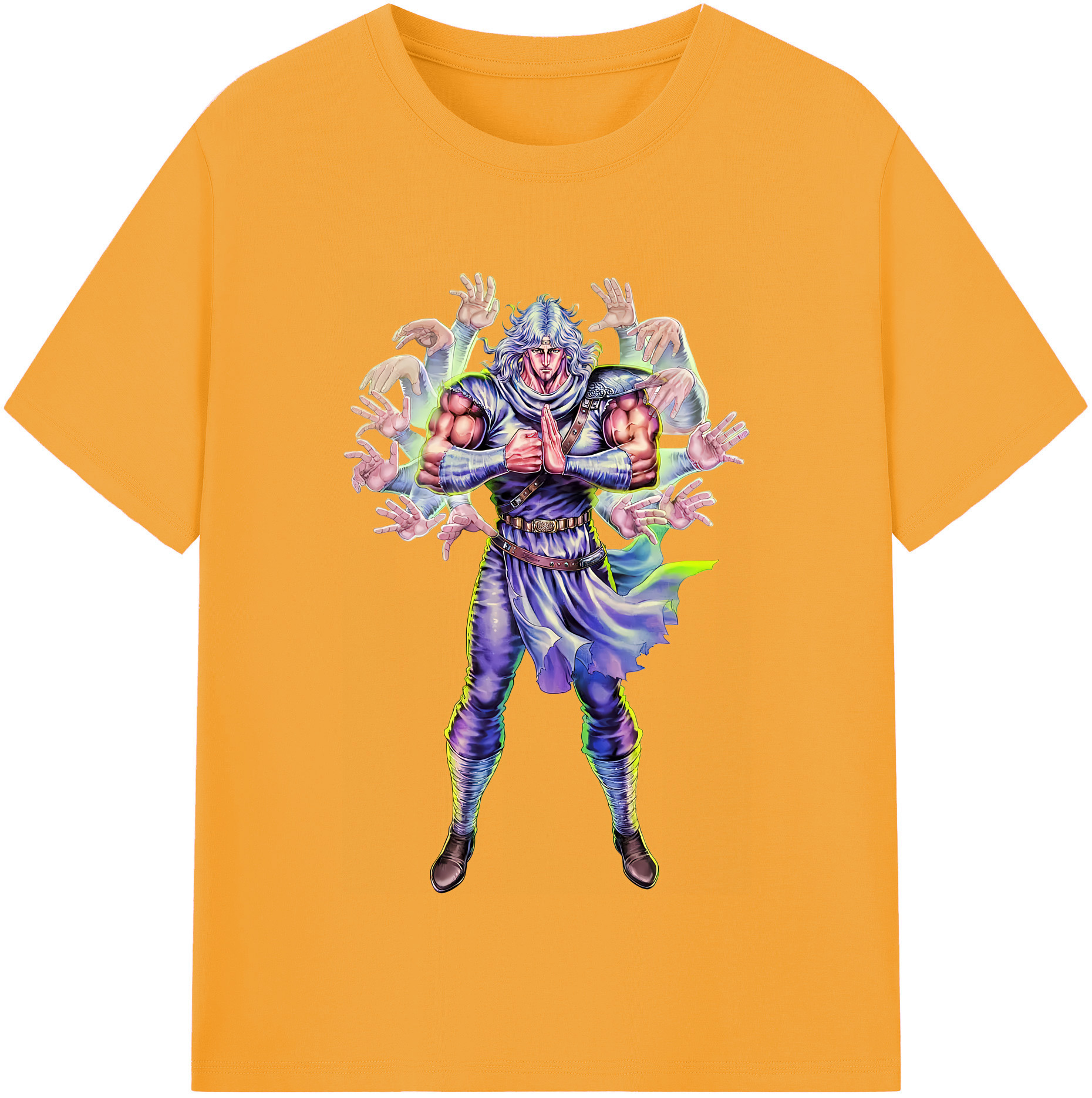 （画像用） 北斗の拳 Fist of the North Star レディースカジュアルプリントTシャツ（綿100％）