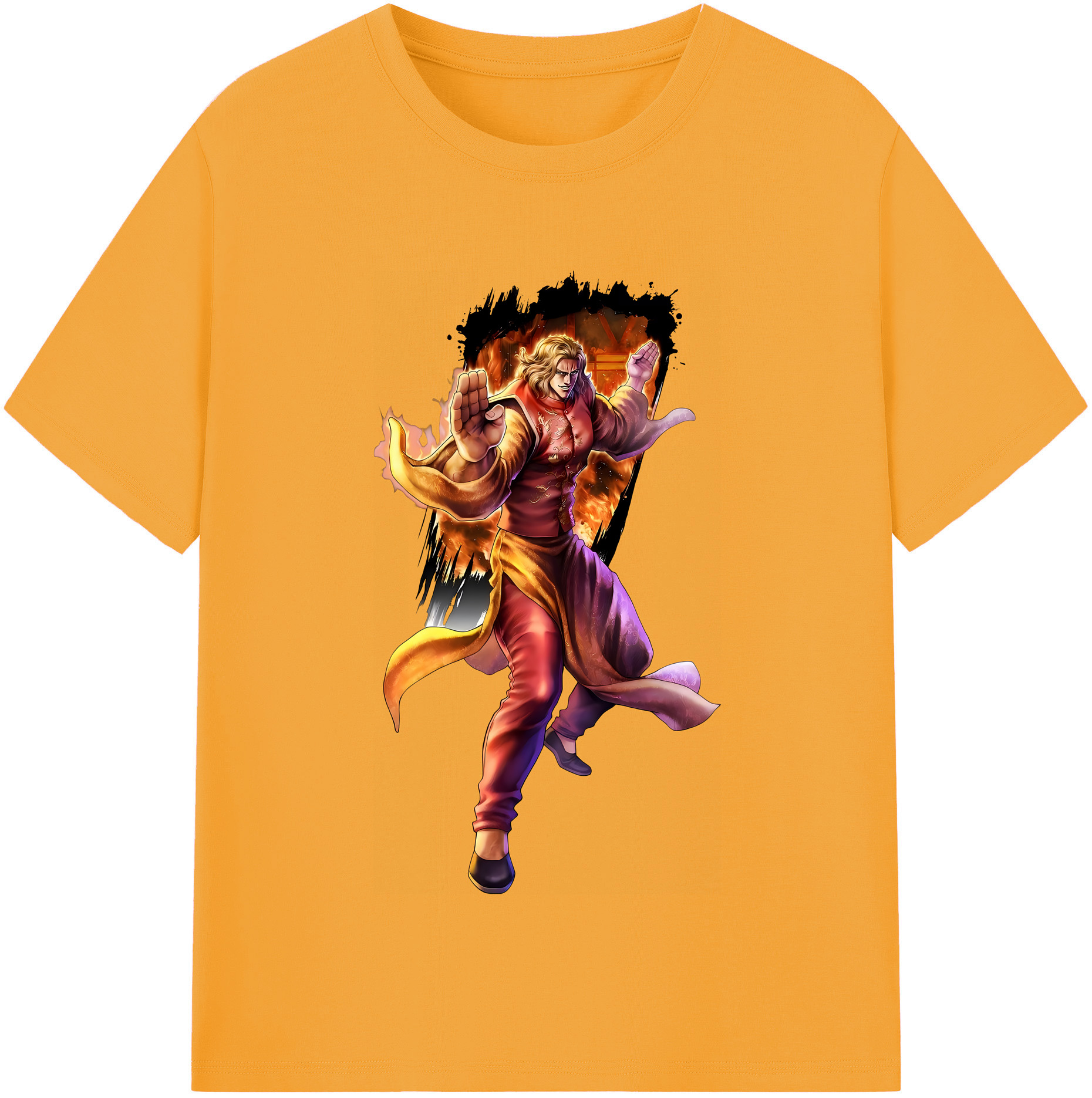 （画像用） 北斗の拳 Fist of the North Star レディースカジュアルプリントTシャツ（綿100％）