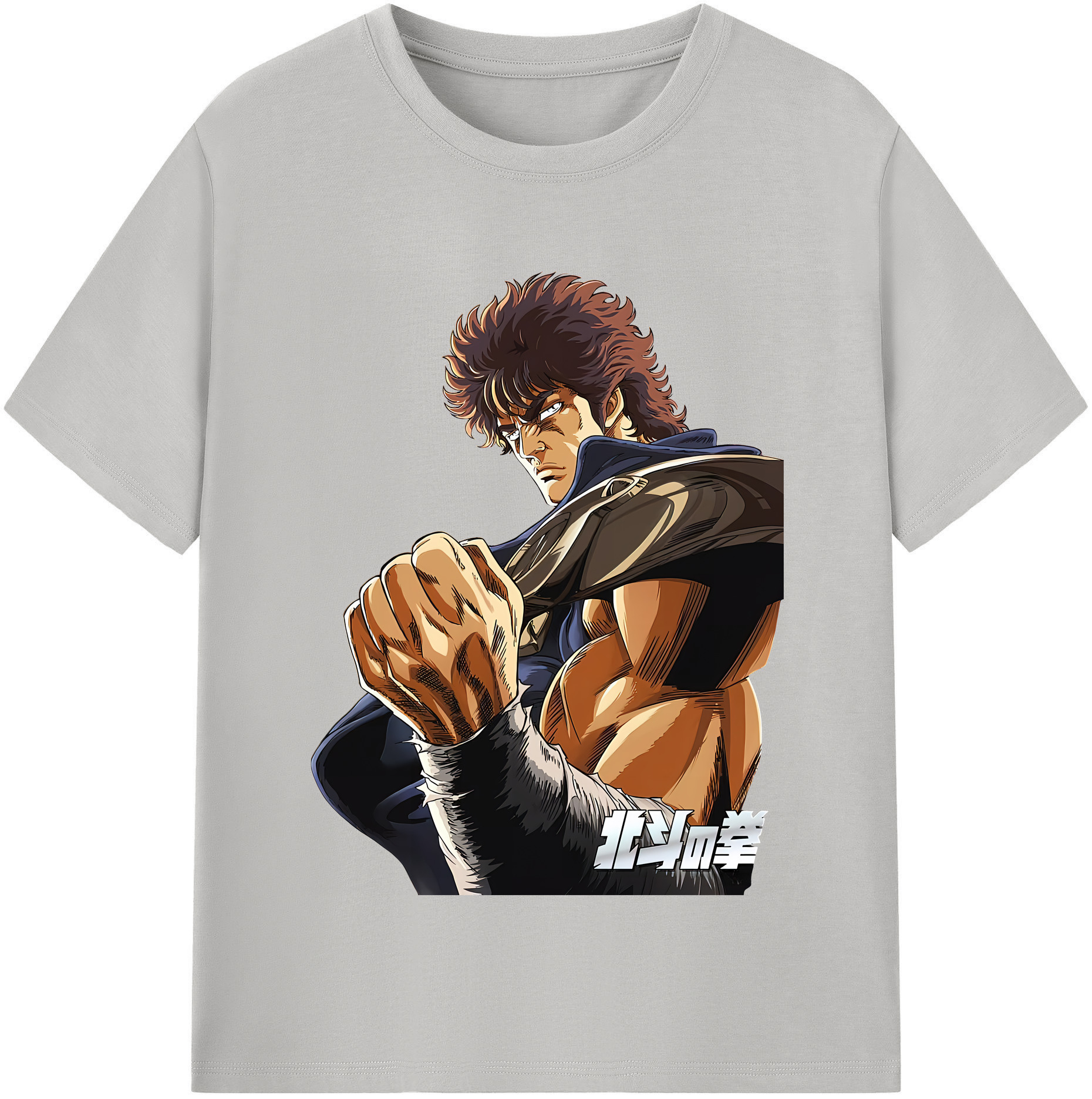 （画像用） 北斗の拳 Fist of the North Star レディースカジュアルプリントTシャツ（綿100％）
