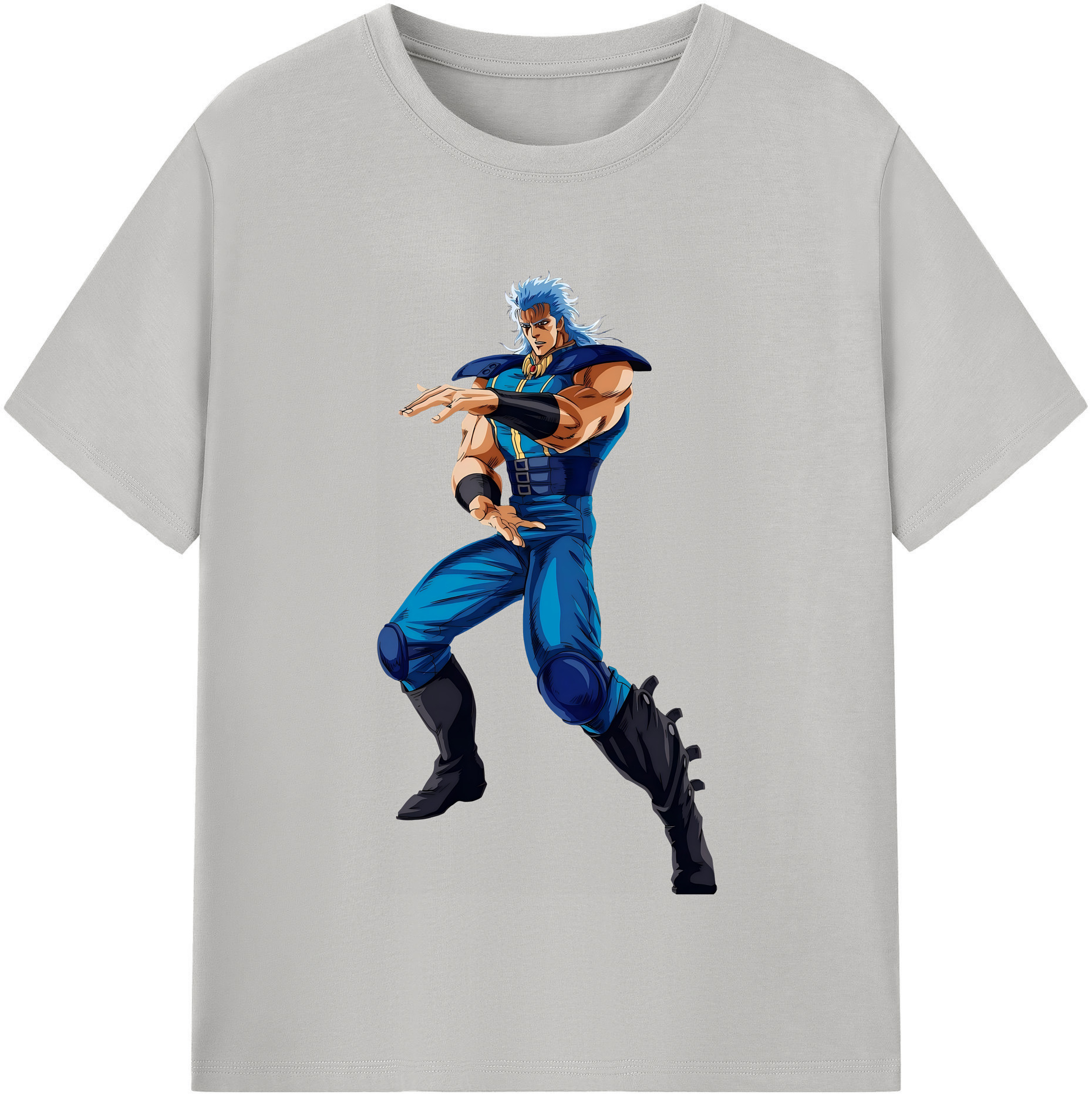 （画像用） 北斗の拳 Fist of the North Star レディースカジュアルプリントTシャツ（綿100％）