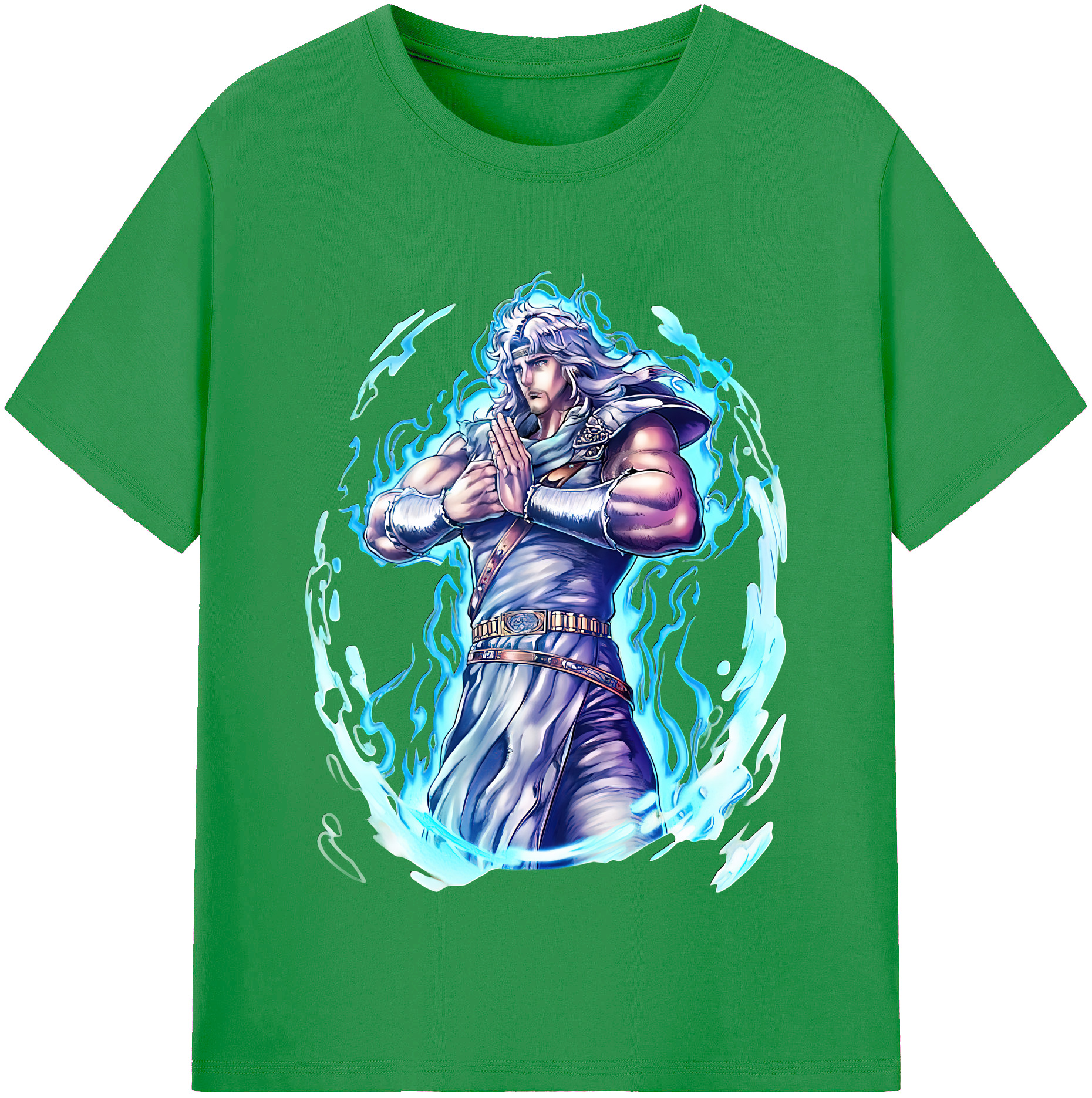 （画像用） 北斗の拳 Fist of the North Star レディースカジュアルプリントTシャツ（綿100％）