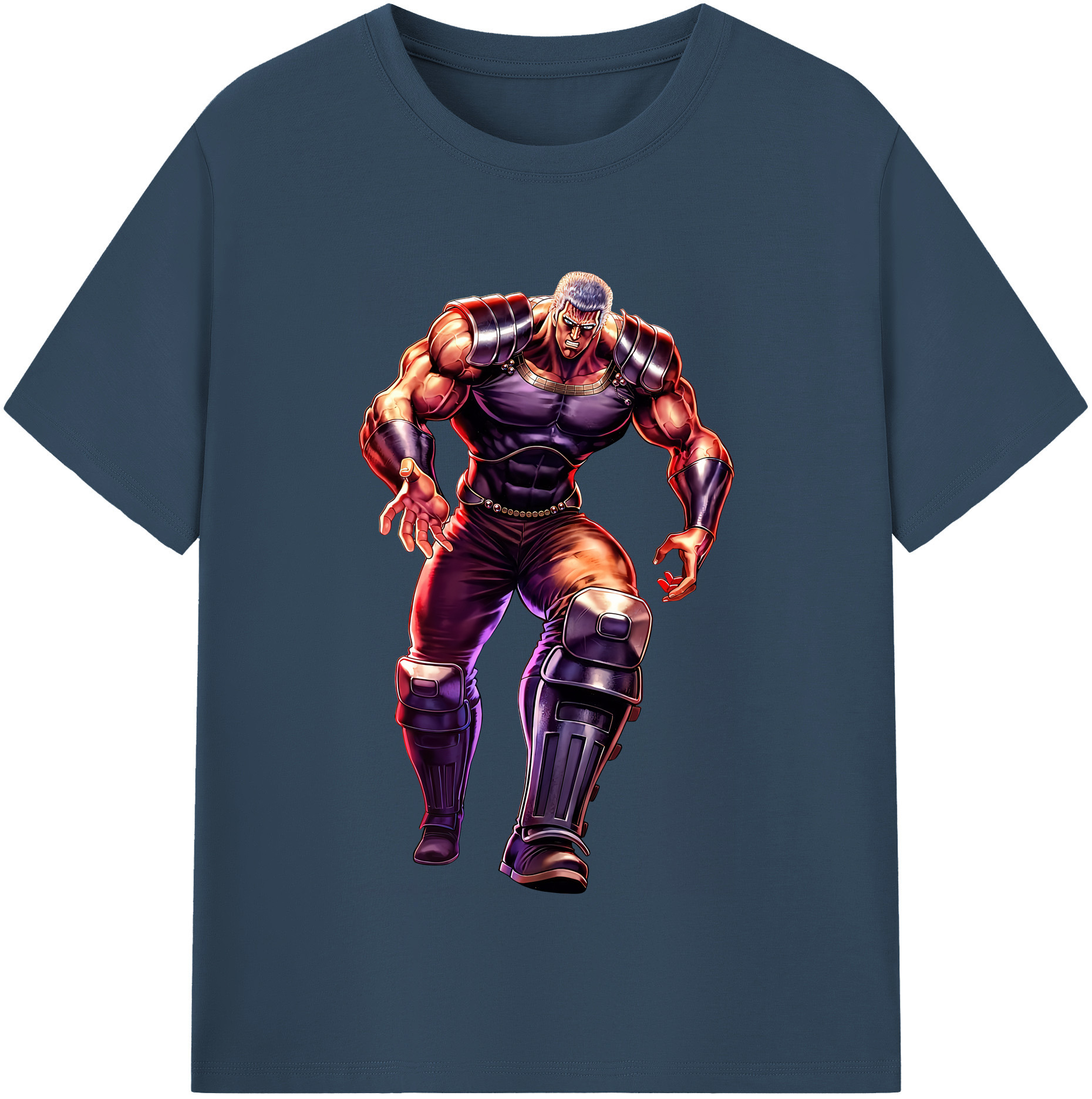 （画像用） 北斗の拳 Fist of the North Star レディースカジュアルプリントTシャツ（綿100％）