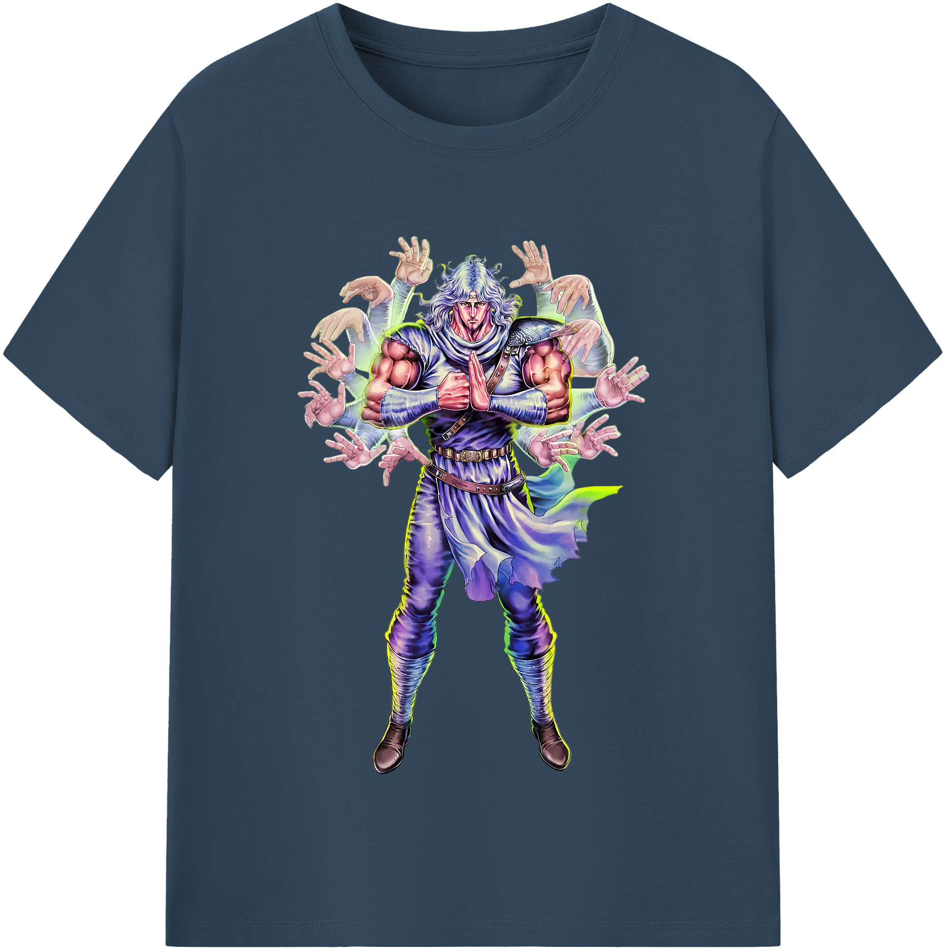 （画像用） 北斗の拳 Fist of the North Star レディースカジュアルプリントTシャツ（綿100％）