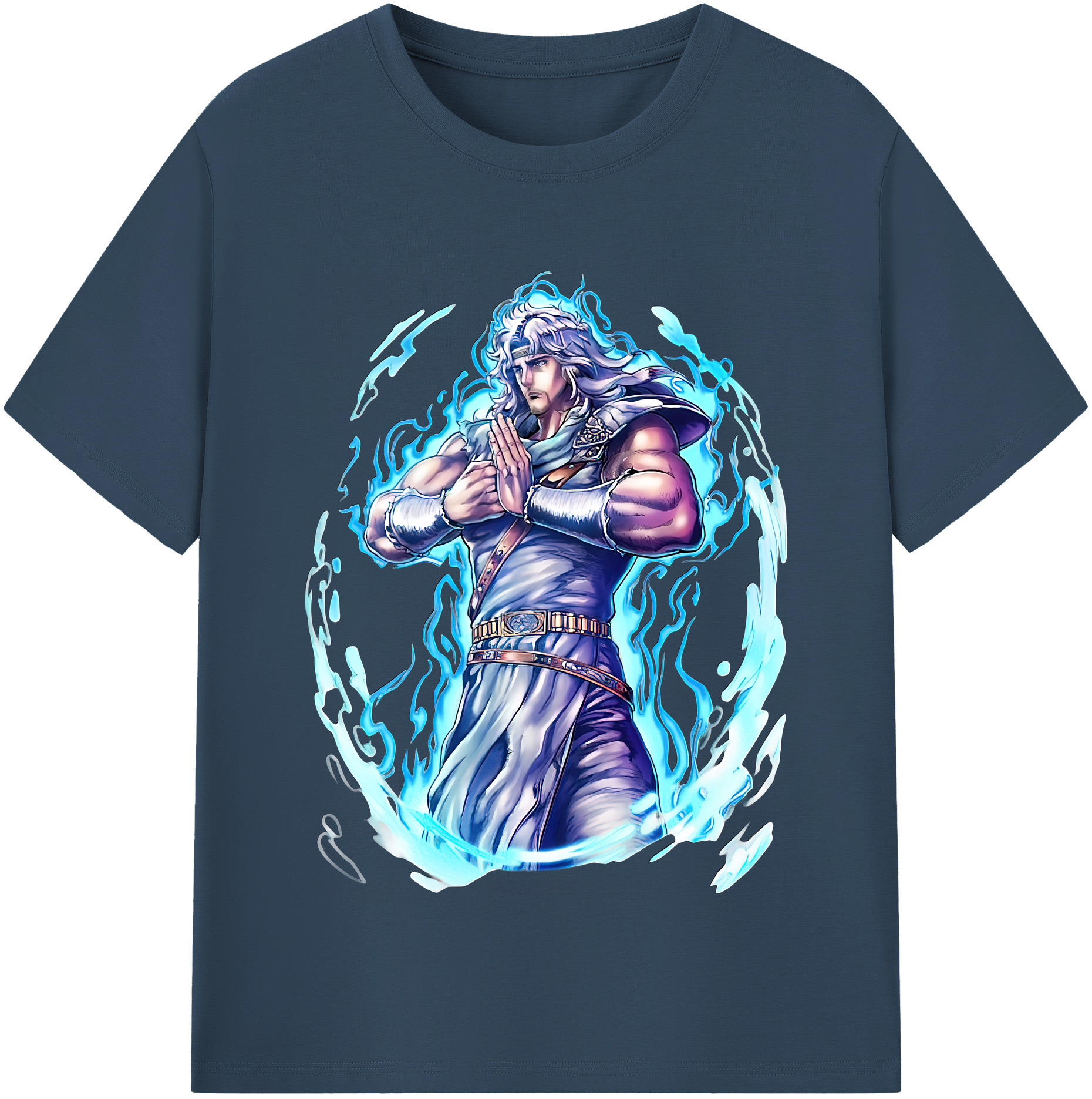 （画像用） 北斗の拳 Fist of the North Star レディースカジュアルプリントTシャツ（綿100％）