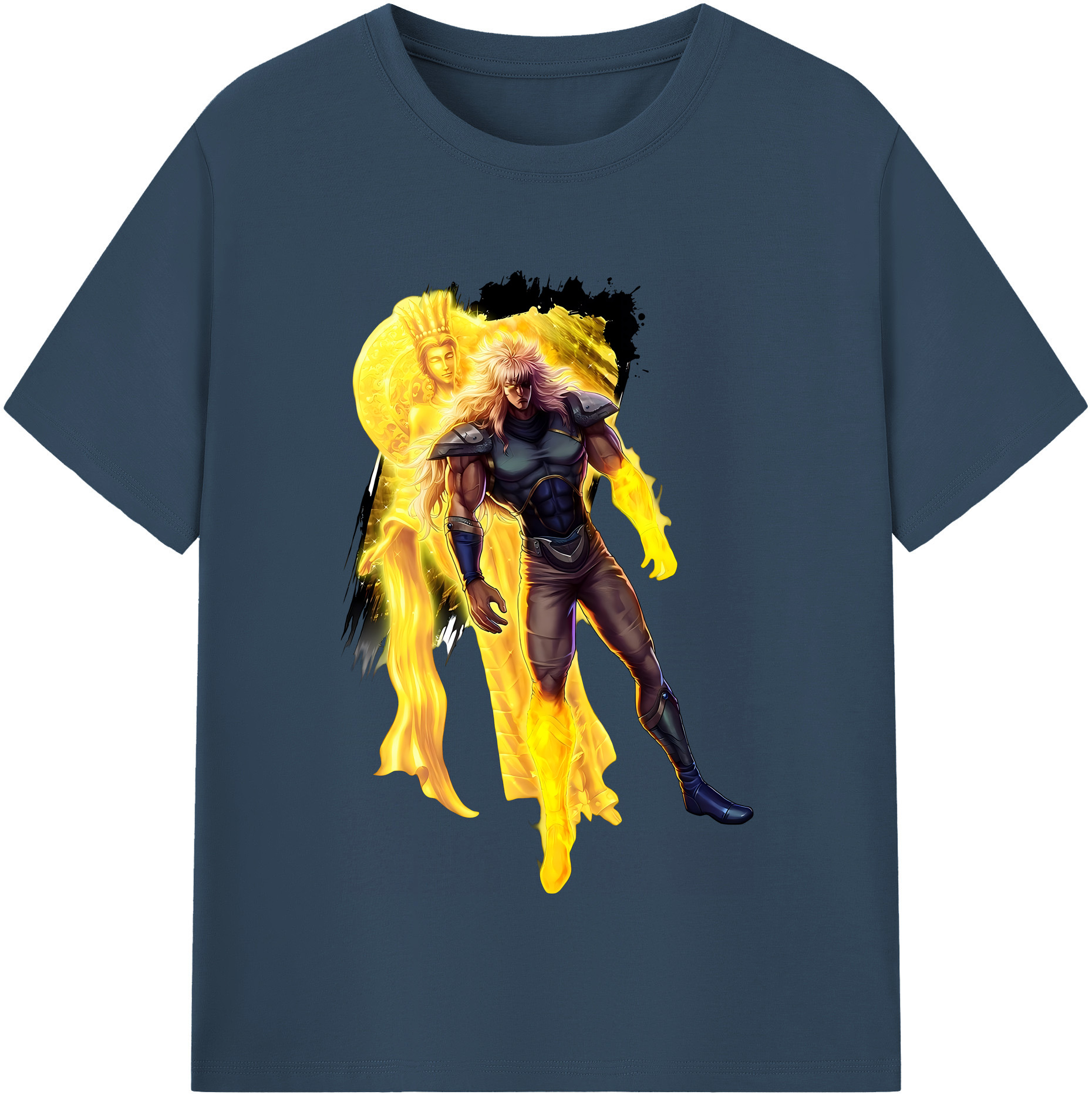 （画像用） 北斗の拳 Fist of the North Star レディースカジュアルプリントTシャツ（綿100％）