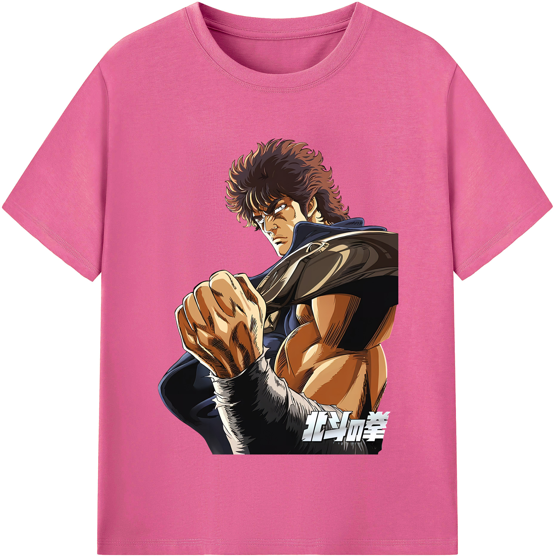（画像用） 北斗の拳 Fist of the North Star レディースカジュアルプリントTシャツ（綿100％）
