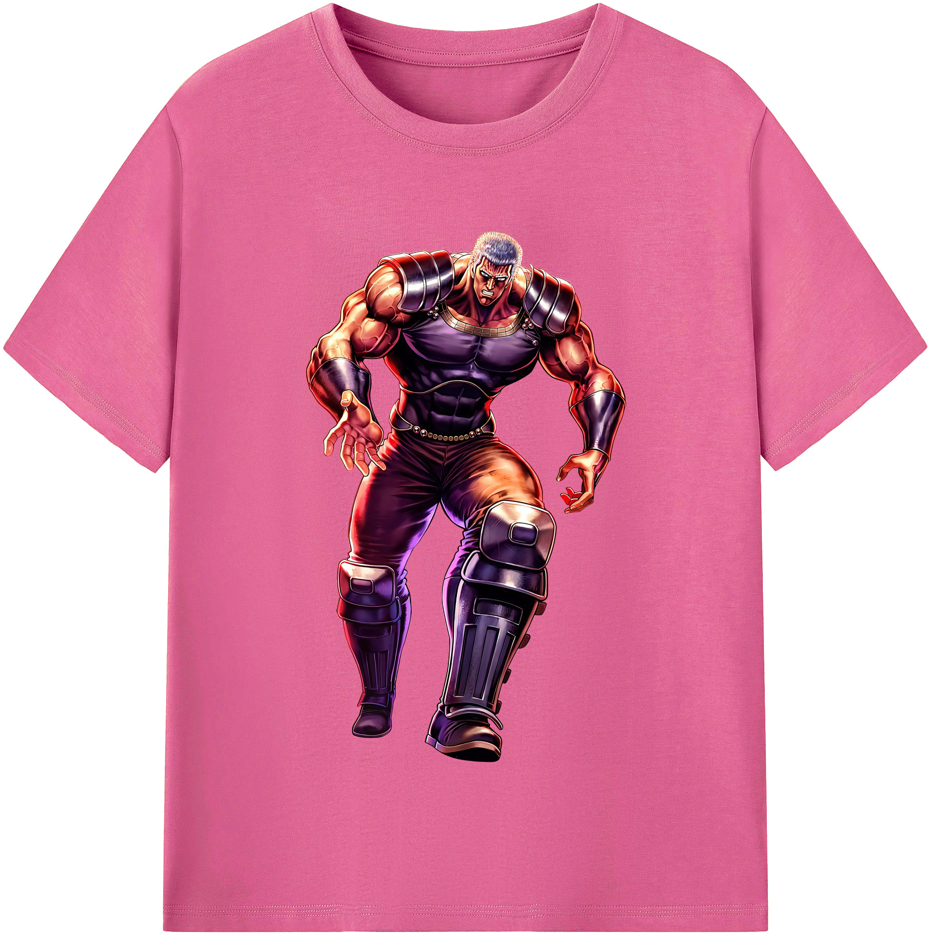 （画像用） 北斗の拳 Fist of the North Star レディースカジュアルプリントTシャツ（綿100％）