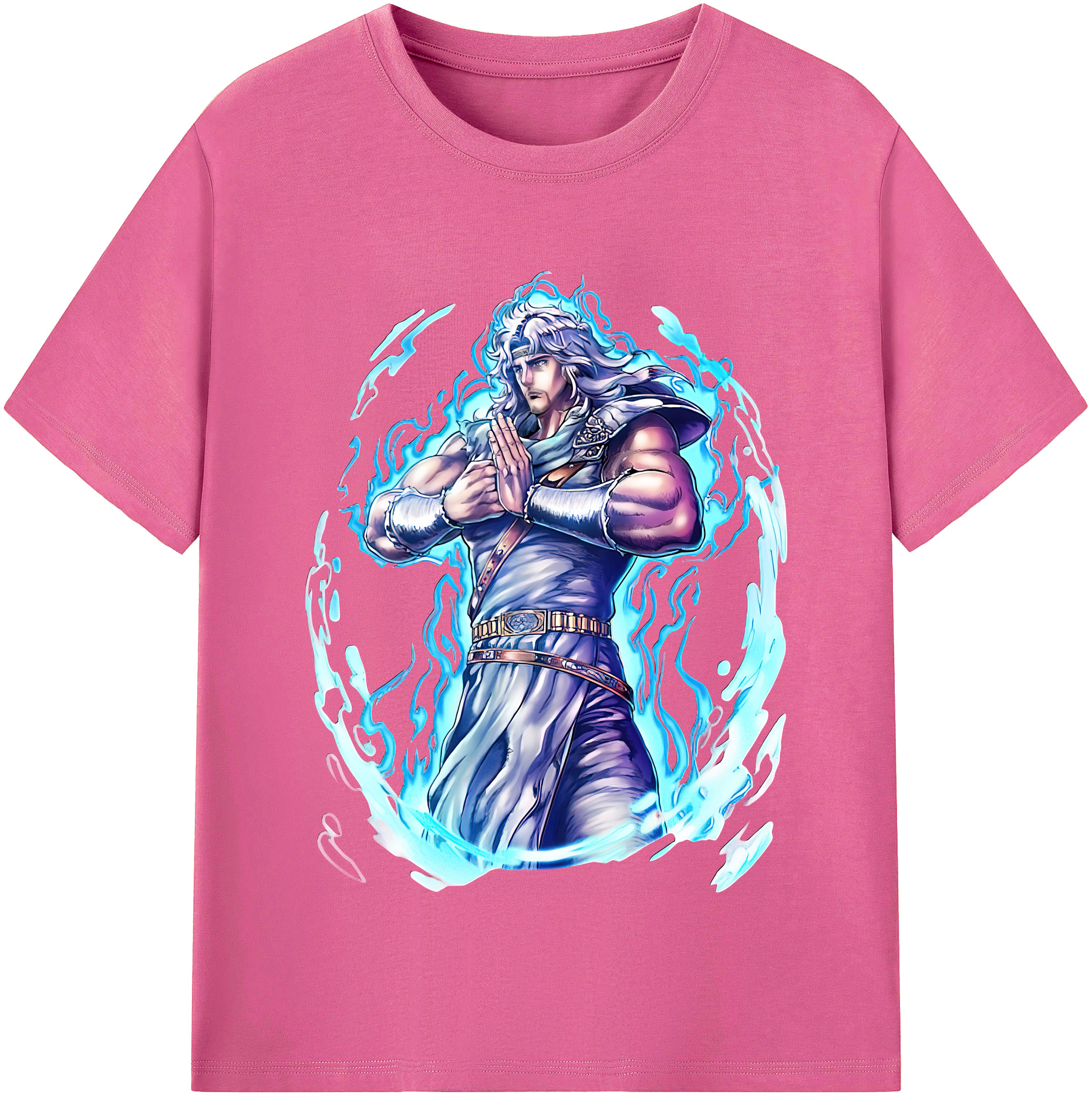 （画像用） 北斗の拳 Fist of the North Star レディースカジュアルプリントTシャツ（綿100％）