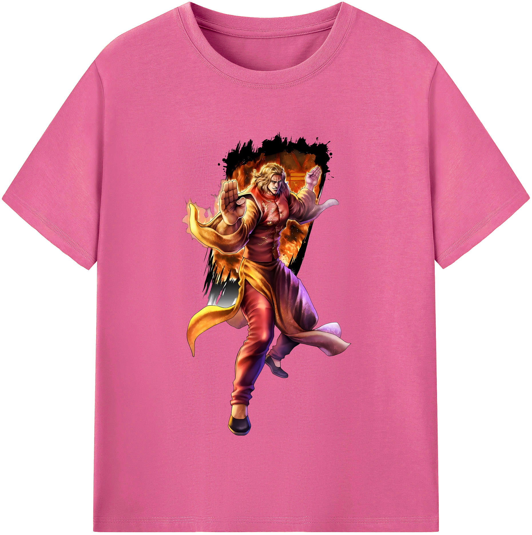 （画像用） 北斗の拳 Fist of the North Star レディースカジュアルプリントTシャツ（綿100％）