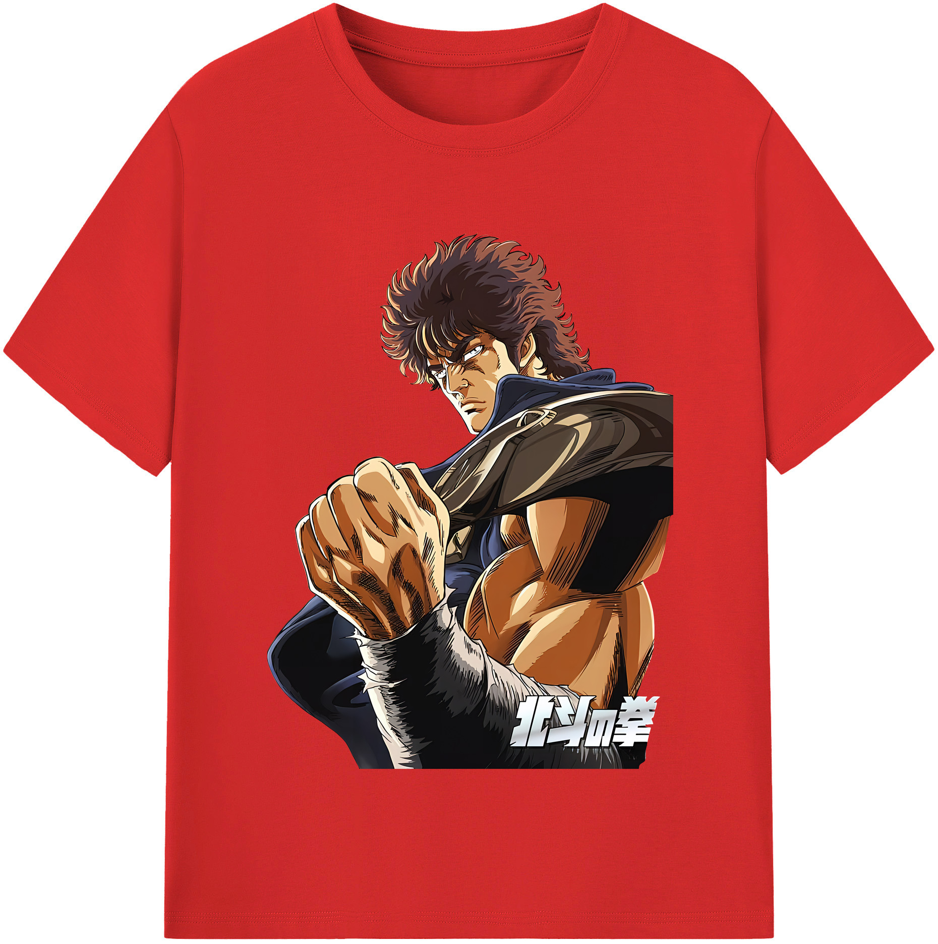 （画像用） 北斗の拳 Fist of the North Star レディースカジュアルプリントTシャツ（綿100％）