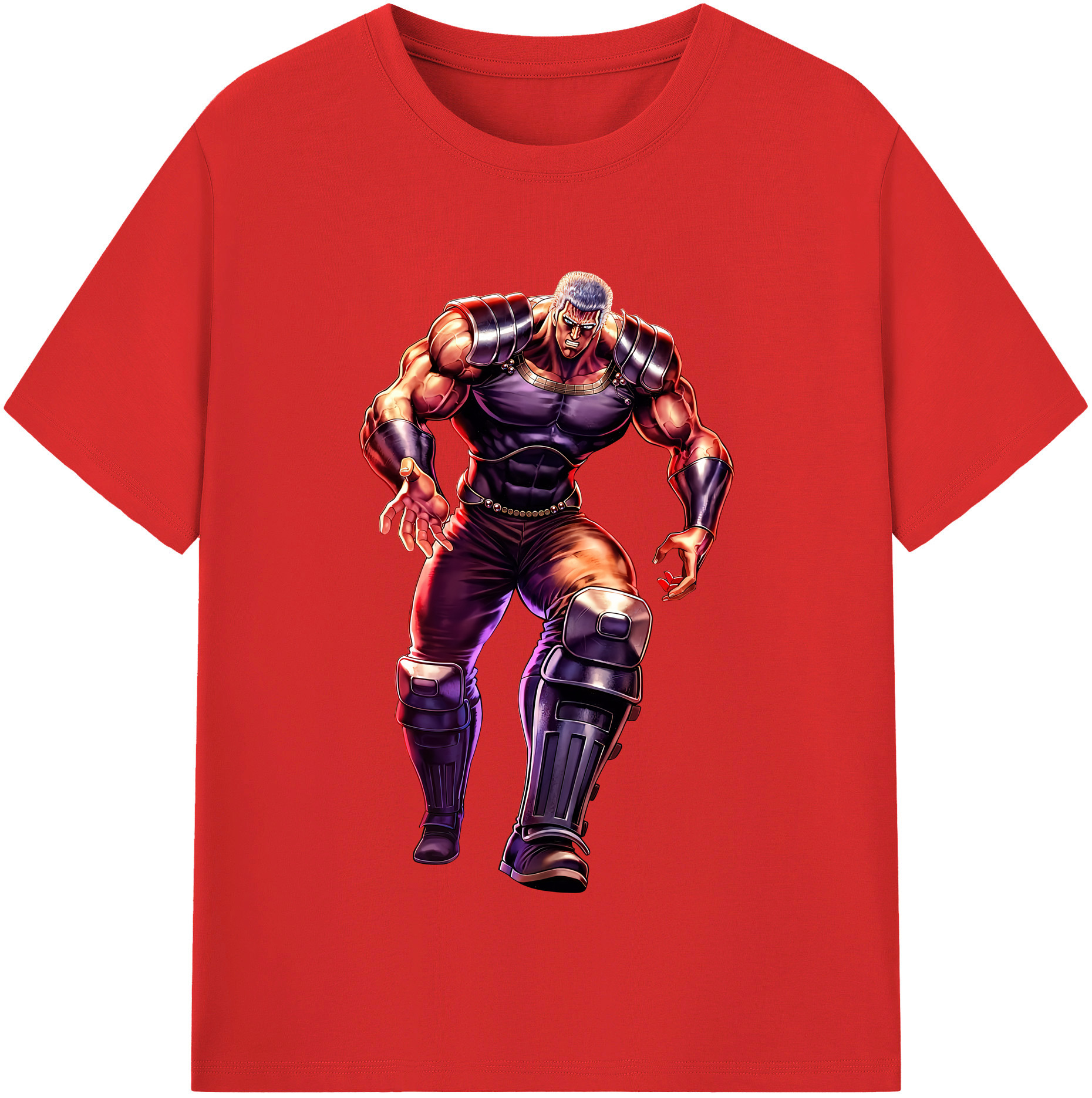 （画像用） 北斗の拳 Fist of the North Star レディースカジュアルプリントTシャツ（綿100％）