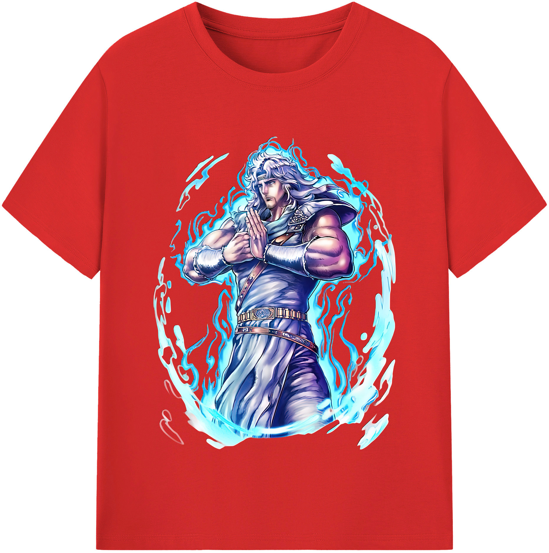 （画像用） 北斗の拳 Fist of the North Star レディースカジュアルプリントTシャツ（綿100％）