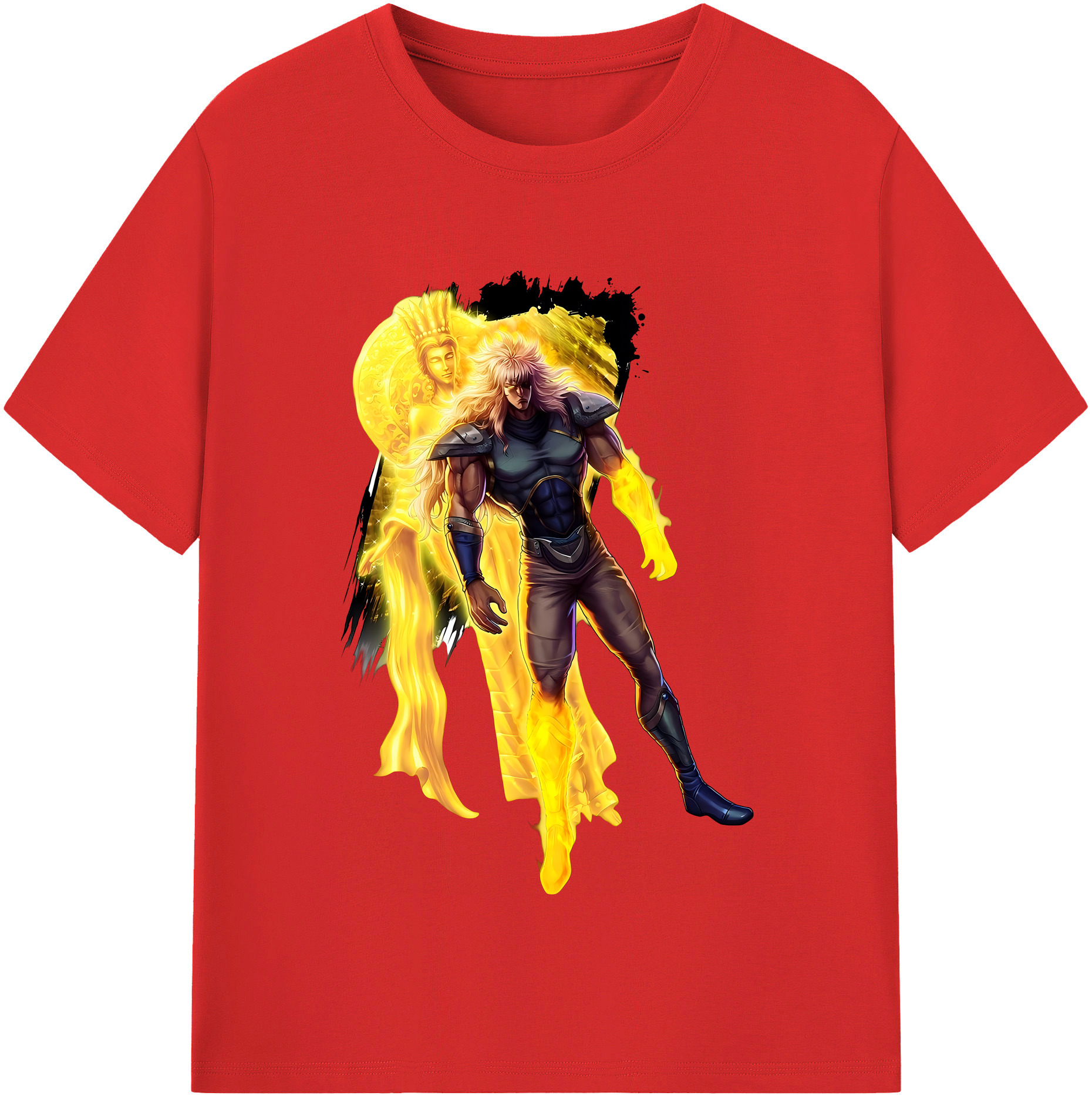（画像用） 北斗の拳 Fist of the North Star レディースカジュアルプリントTシャツ（綿100％）