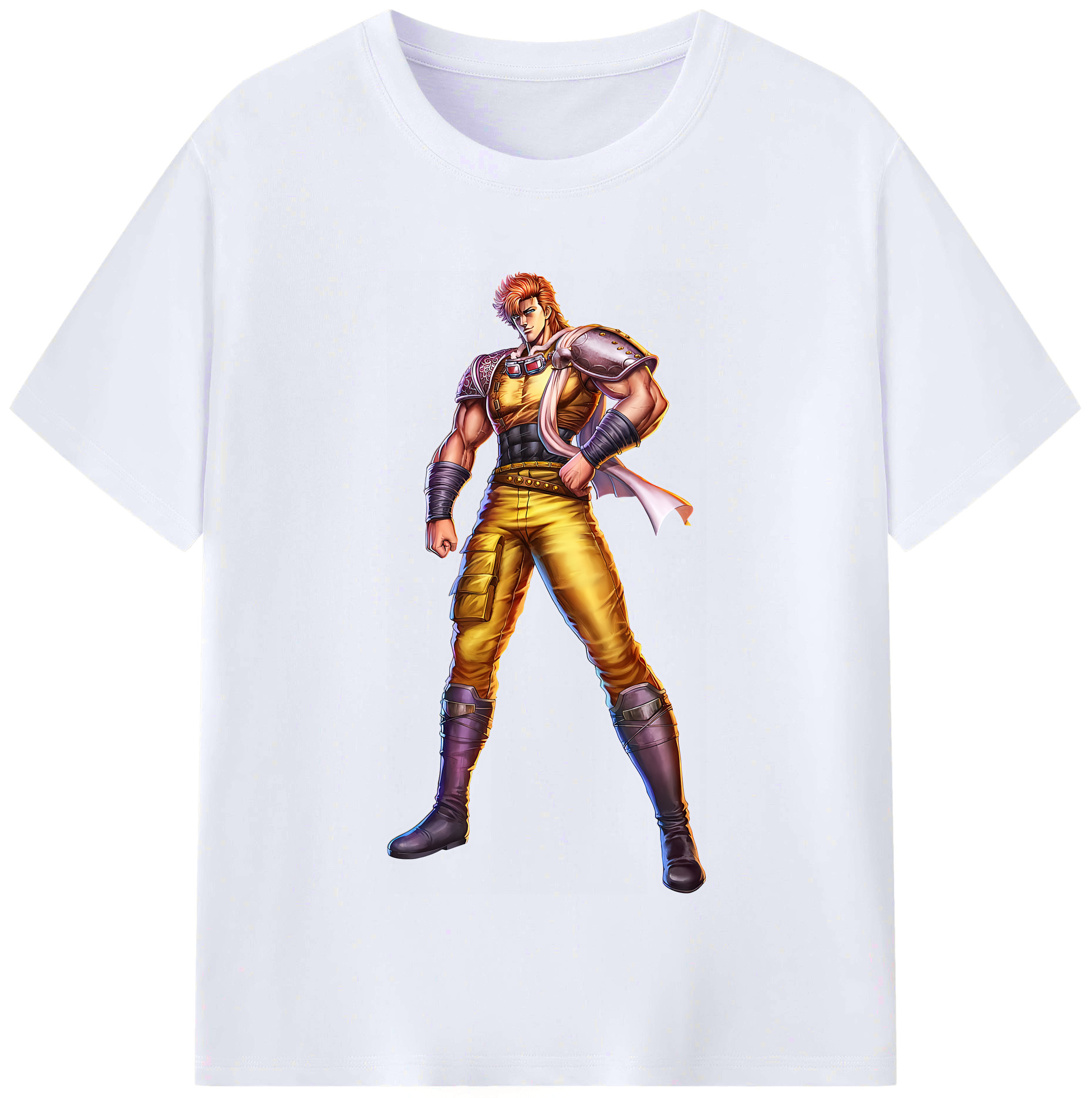 （画像用） 北斗の拳 Fist of the North Star レディースカジュアルプリントTシャツ（綿100％）