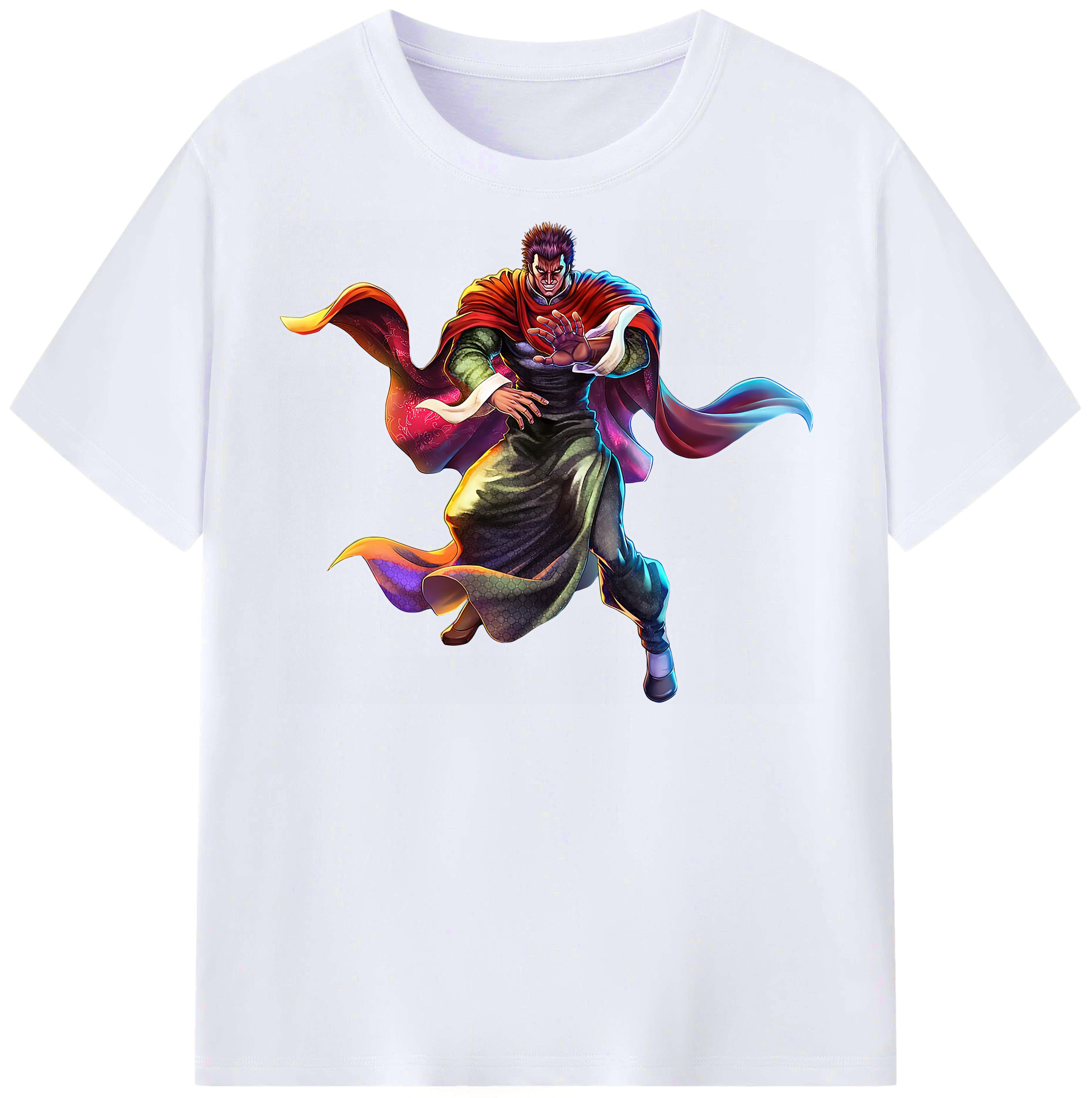 （画像用） 北斗の拳 Fist of the North Star レディースカジュアルプリントTシャツ（綿100％）