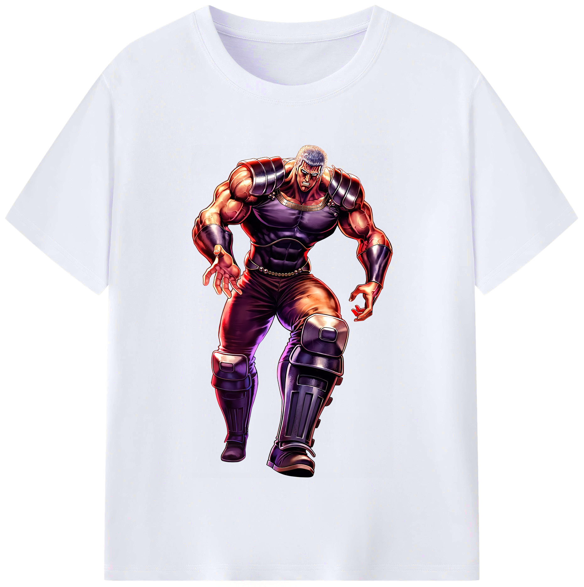（画像用） 北斗の拳 Fist of the North Star レディースカジュアルプリントTシャツ（綿100％）