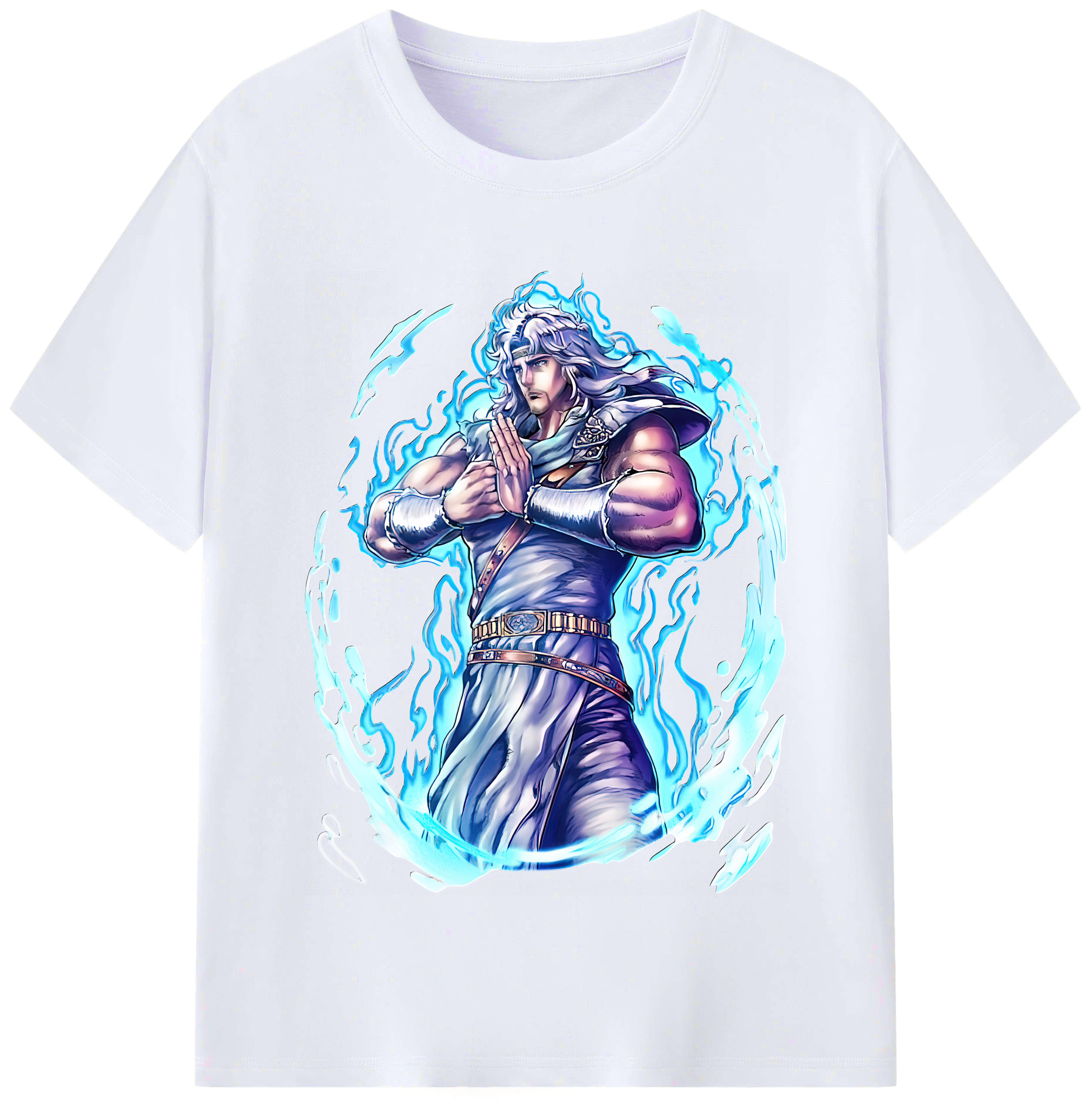 （画像用） 北斗の拳 Fist of the North Star レディースカジュアルプリントTシャツ（綿100％）