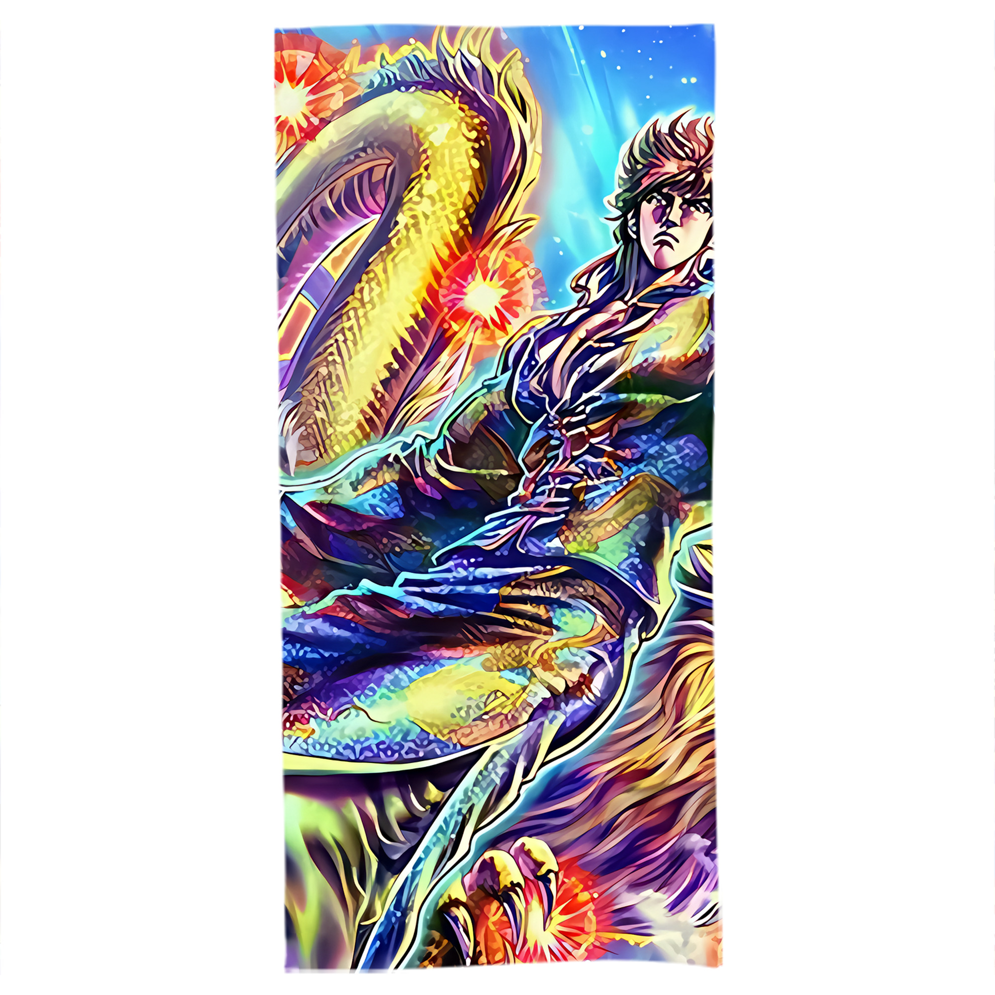 （画像用） 北斗の拳 Fist of the North Star 大判バスタオル 70×140cm 吸水速乾 柔らかい肌触り