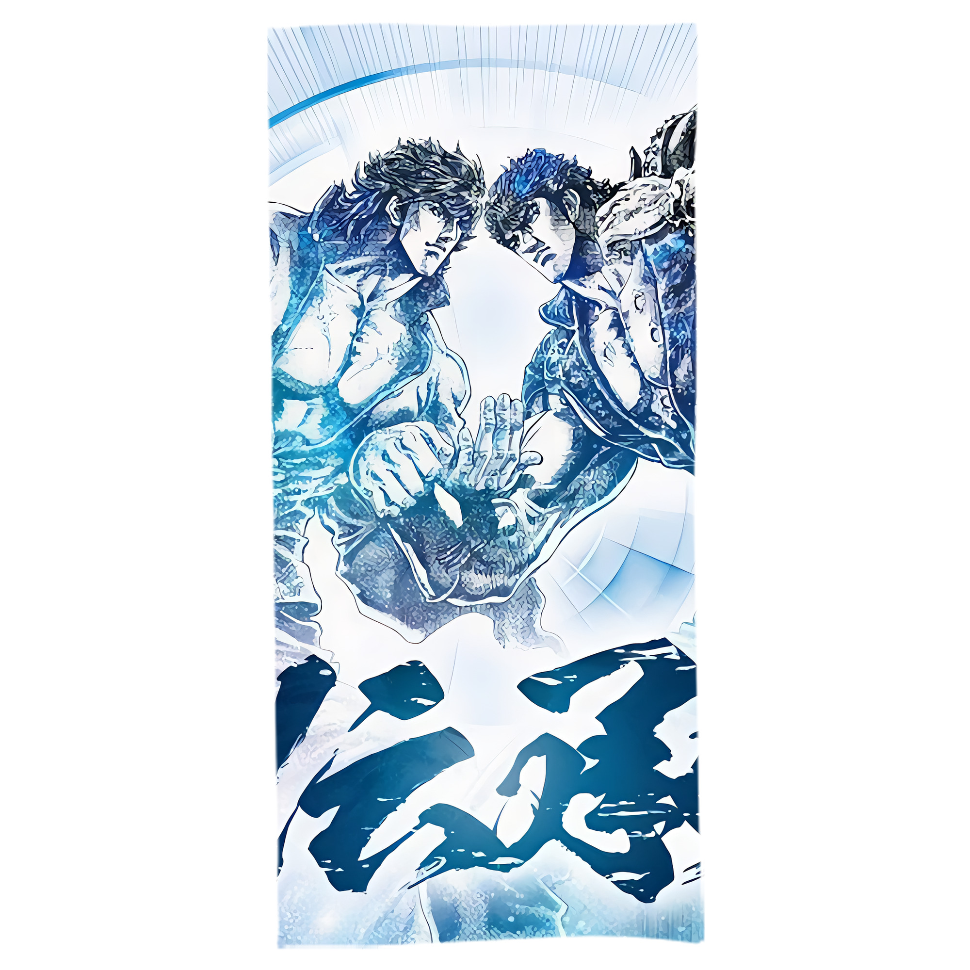 （画像用） 北斗の拳 Fist of the North Star 大判バスタオル 70×140cm 吸水速乾 柔らかい肌触り