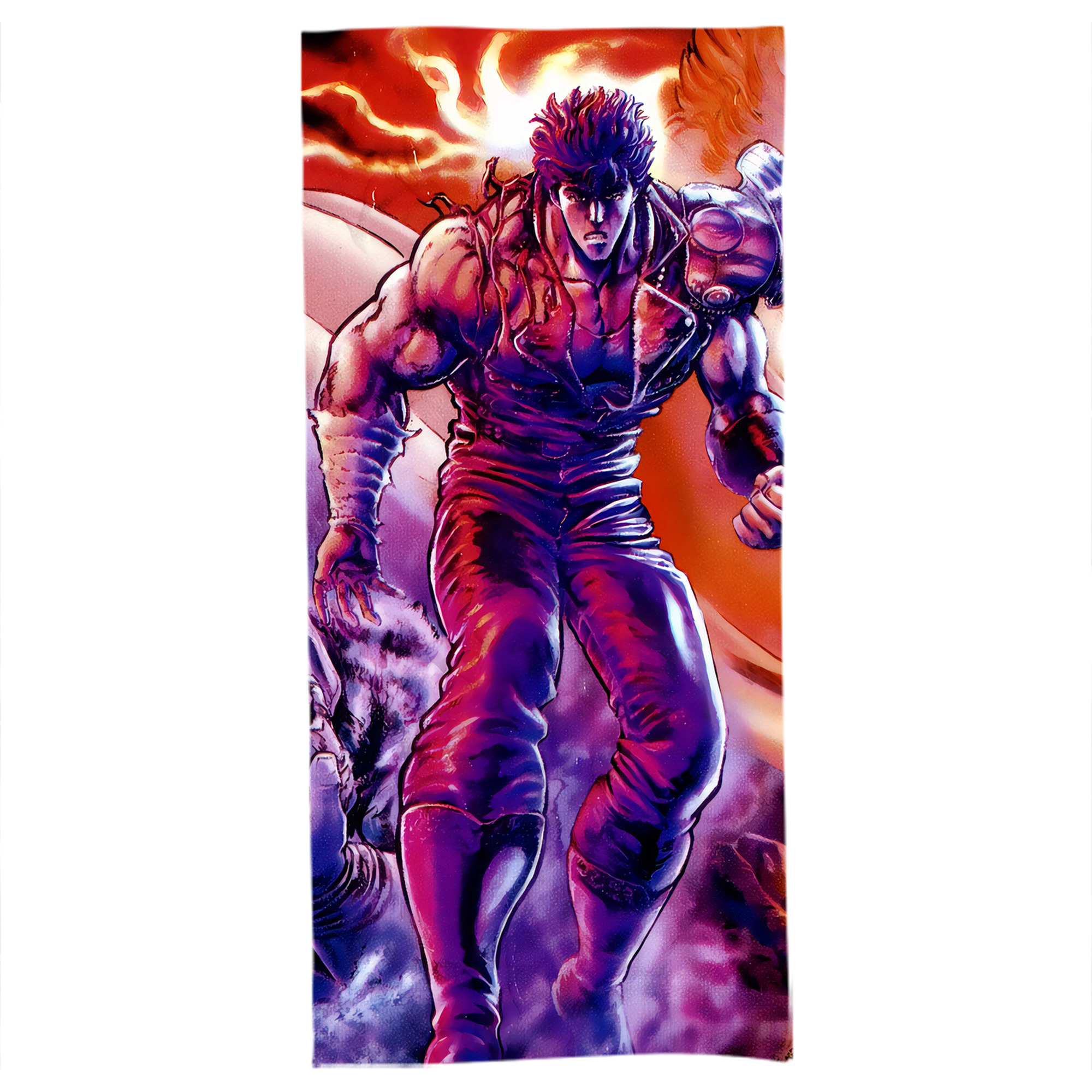 （画像用） 北斗の拳 Fist of the North Star 大判バスタオル 70×140cm 吸水速乾 柔らかい肌触り