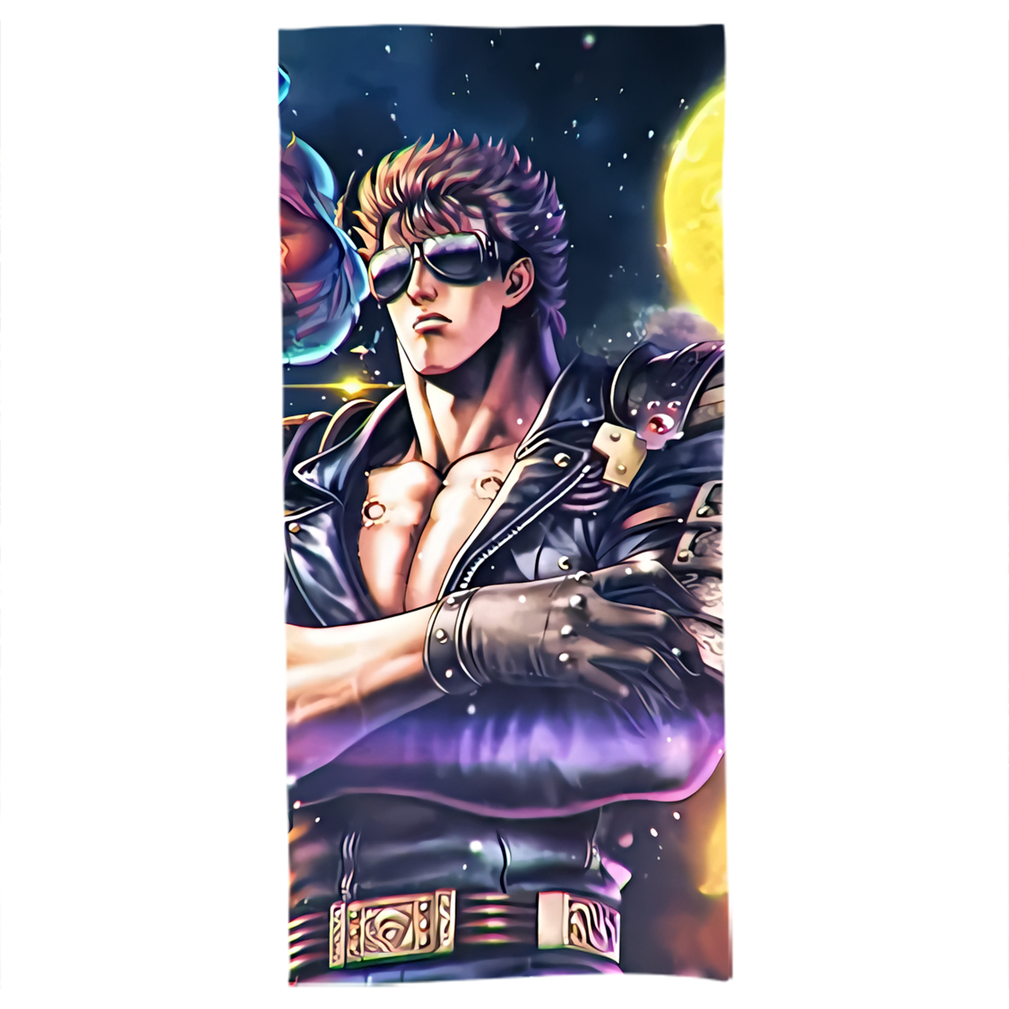 （画像用） 北斗の拳 Fist of the North Star 大判バスタオル 70×140cm 吸水速乾 柔らかい肌触り
